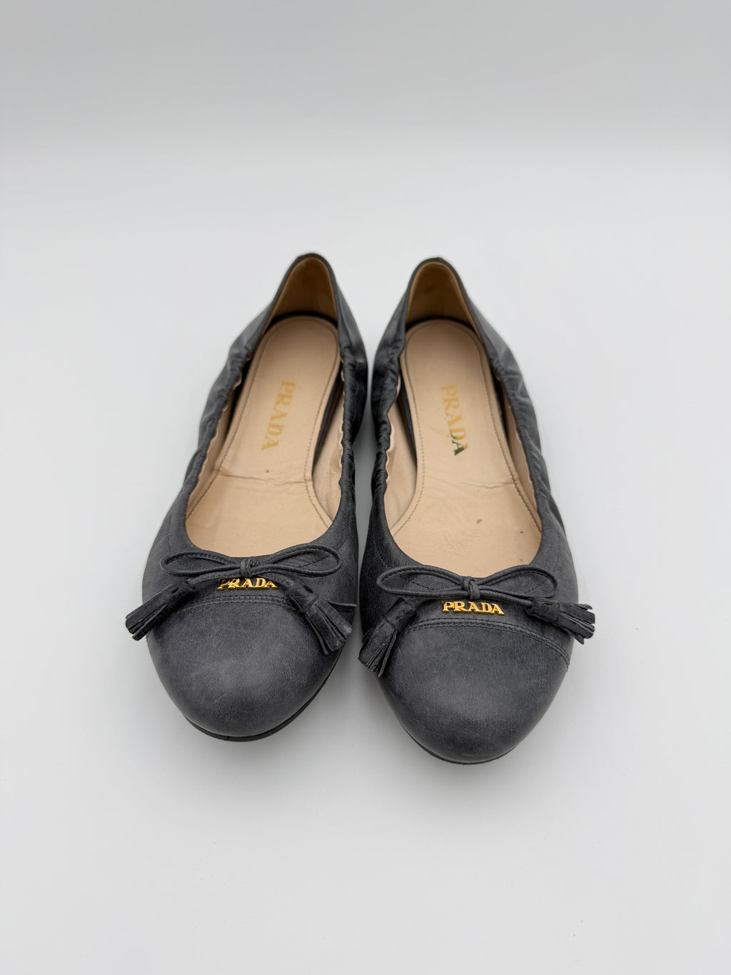 Prada Gray Ballerinas Size 37,5