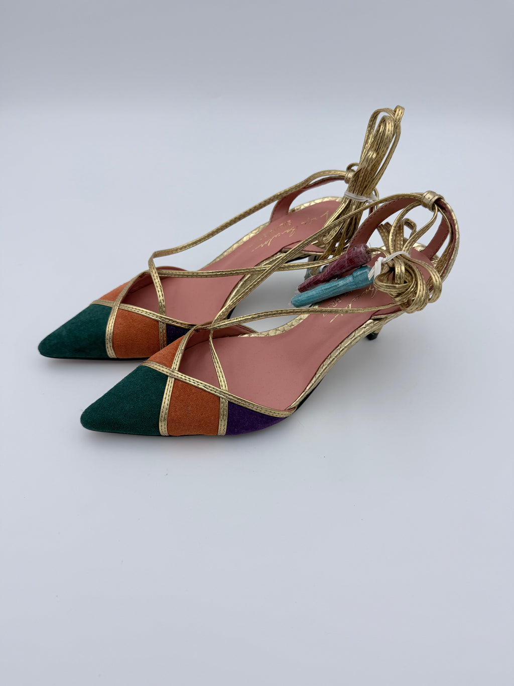 Luiza Barcelos Salerno Green Orange Lilac B001  V5