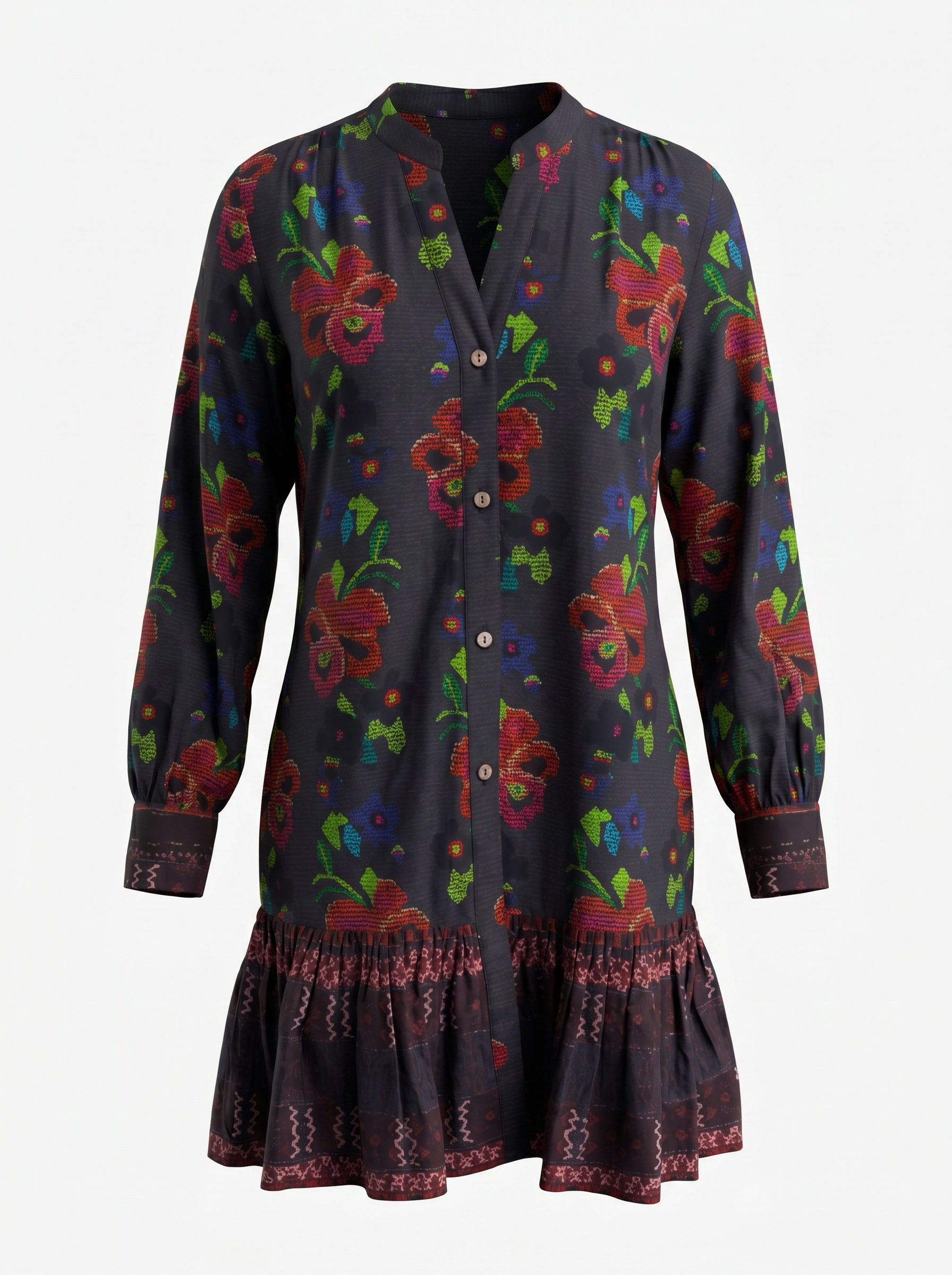 Anthropologie Blue Flower Short Dress with tags  Small