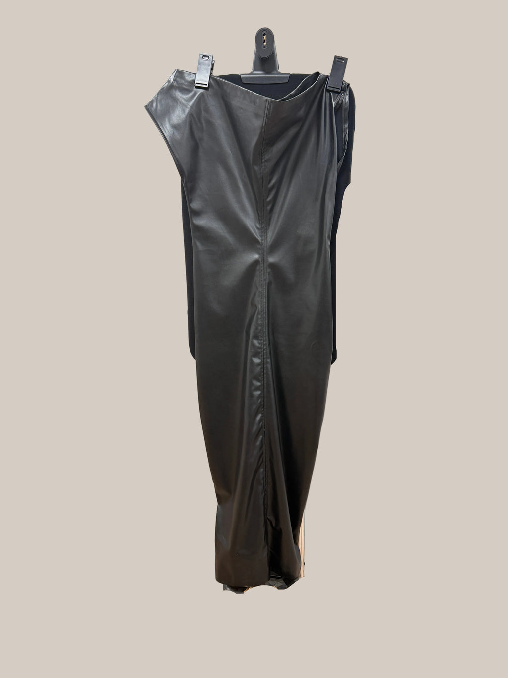 Off Shoulder Faux leather Dress Small