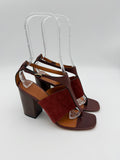 Celine Brown Wood Heels Size 37,5