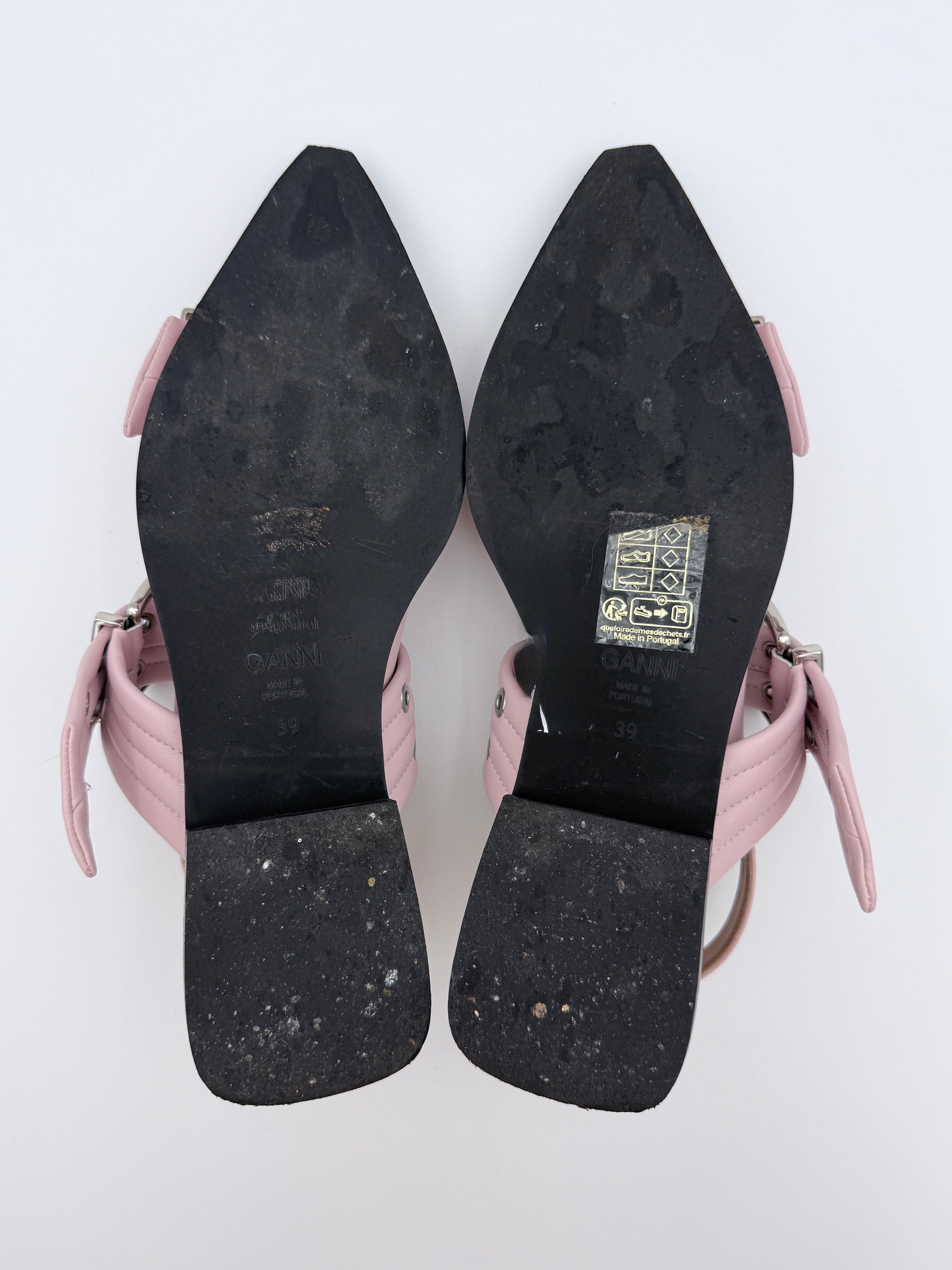 Ganni Soft pink flats size 39