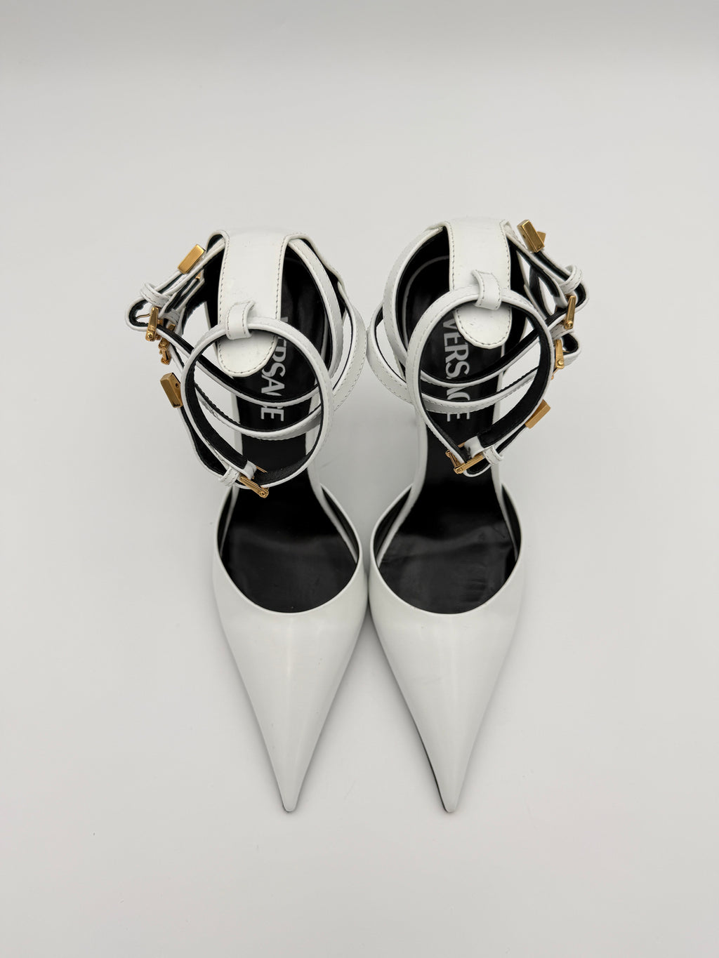 Versace white heel