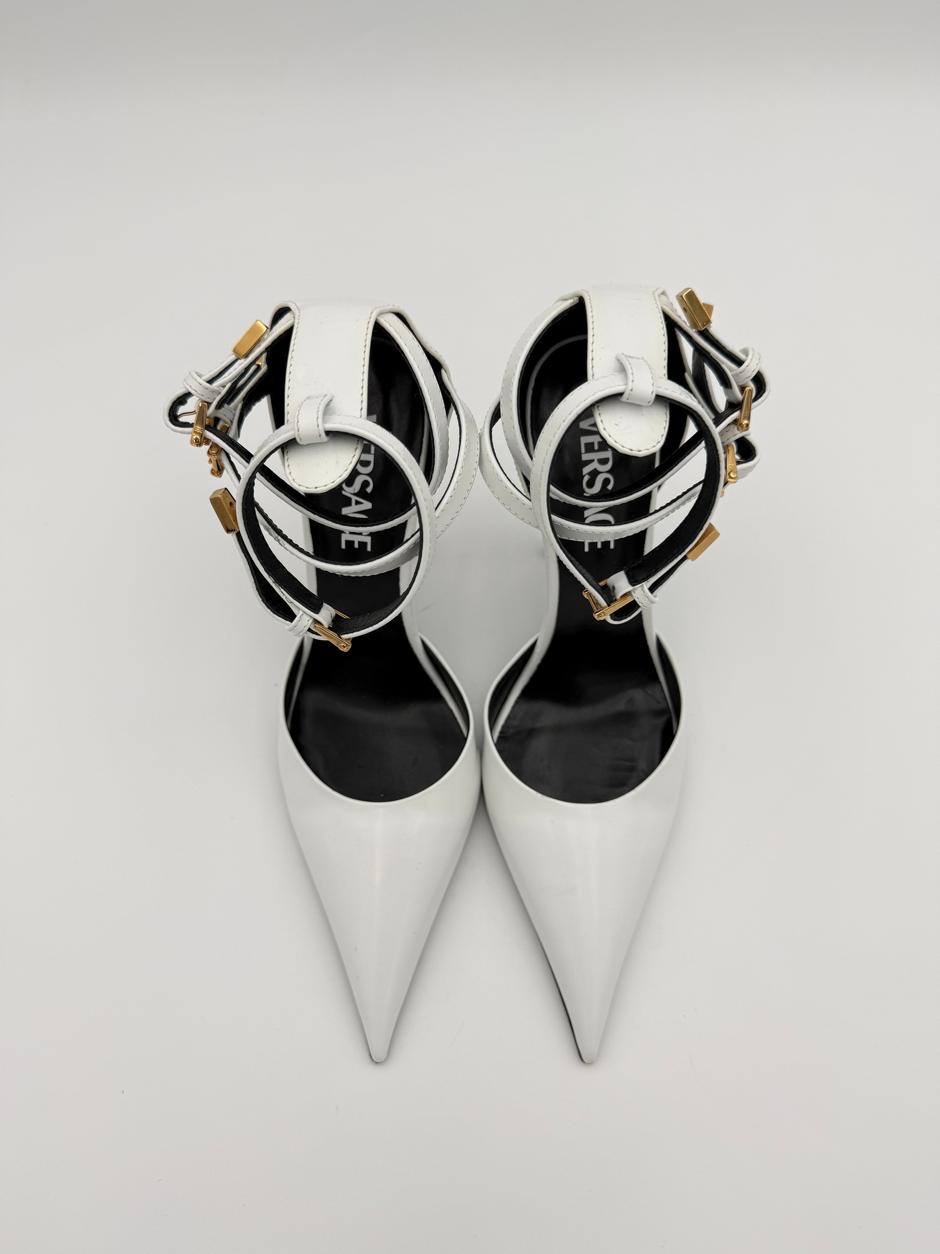 Versace white heel