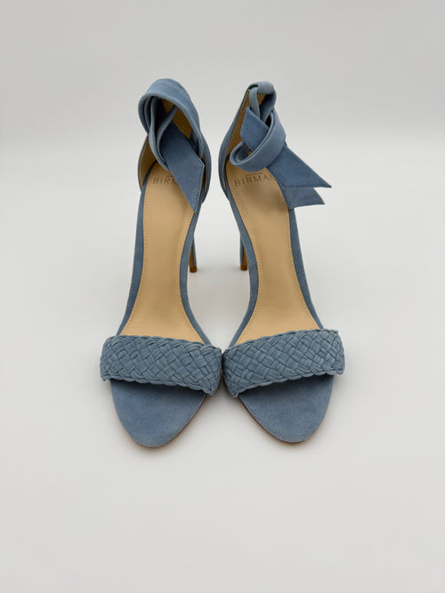Alexandre Birman soft blue suede  heel Size 8