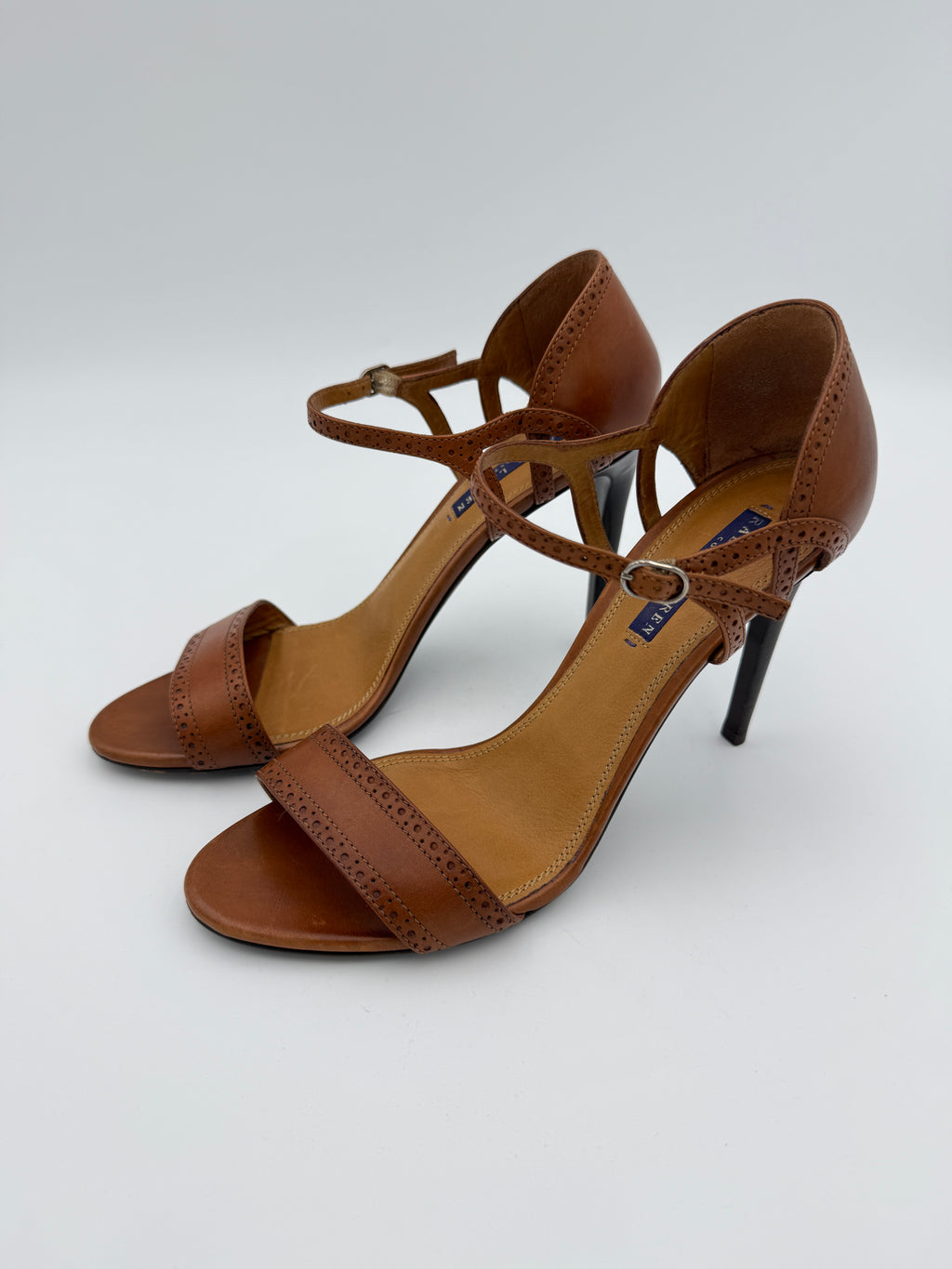 Ralph Lauren vintage brown leather sandal Size 9,5
