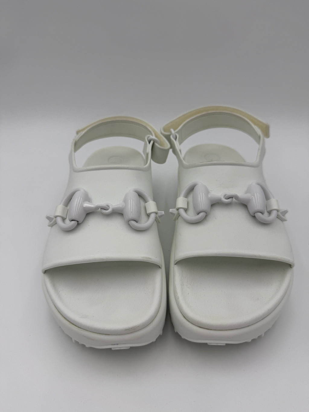 Gucci White Rubber Platform 36