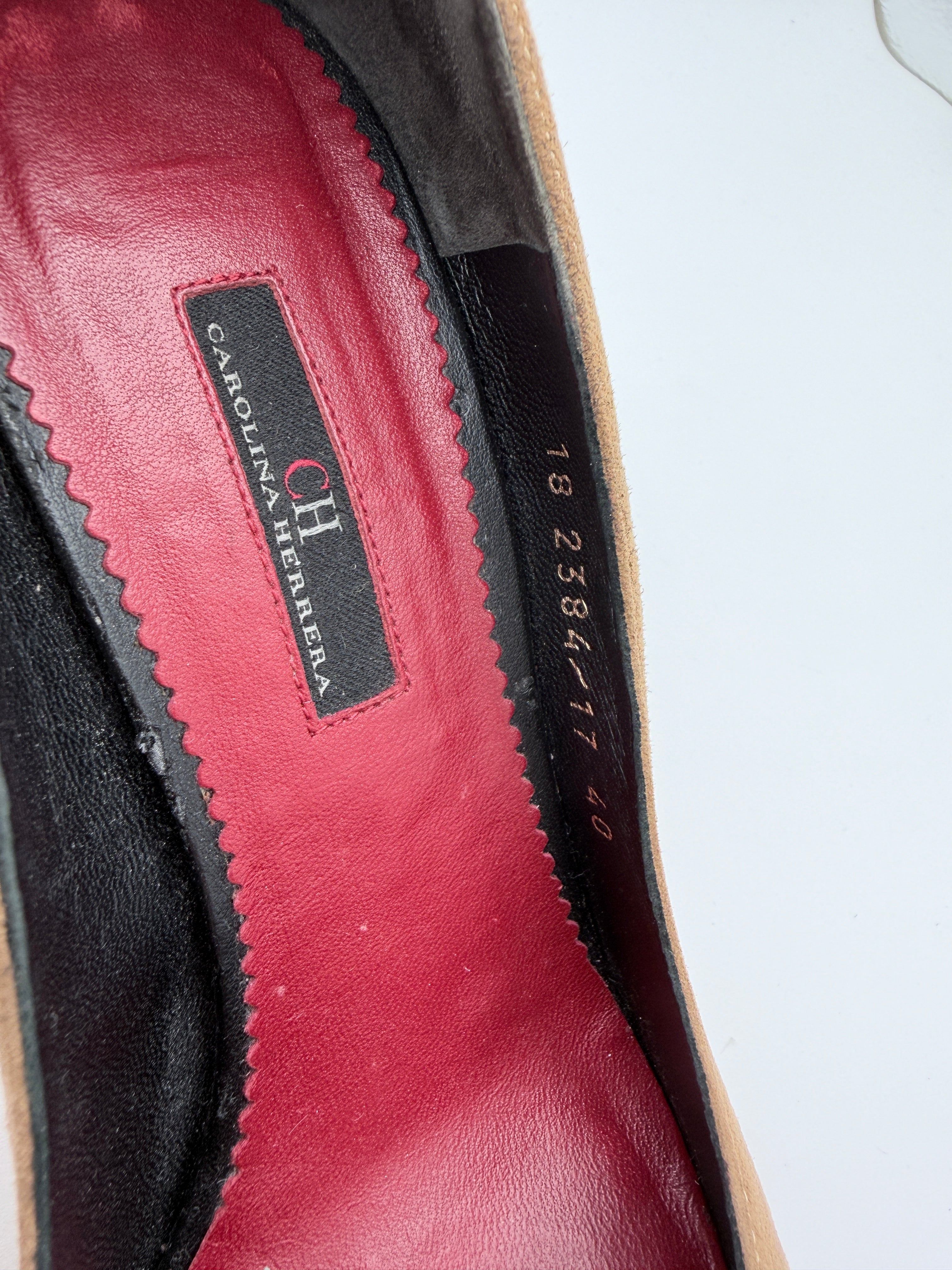 Carolina Herrera Red Bow Scarpin size 40