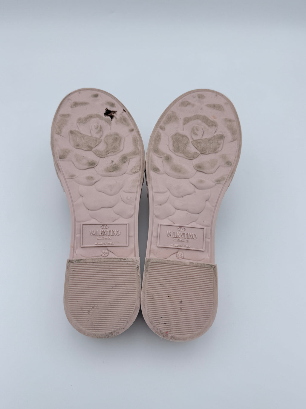 Valentino Blush Jelly flat edges size 39