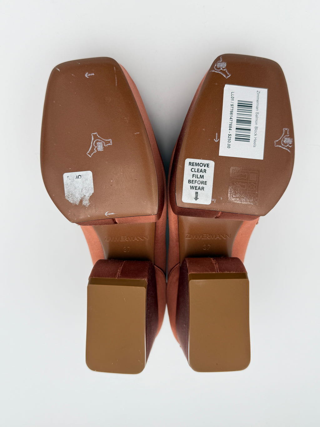 Zimmerman Satin Block Heels Size 37