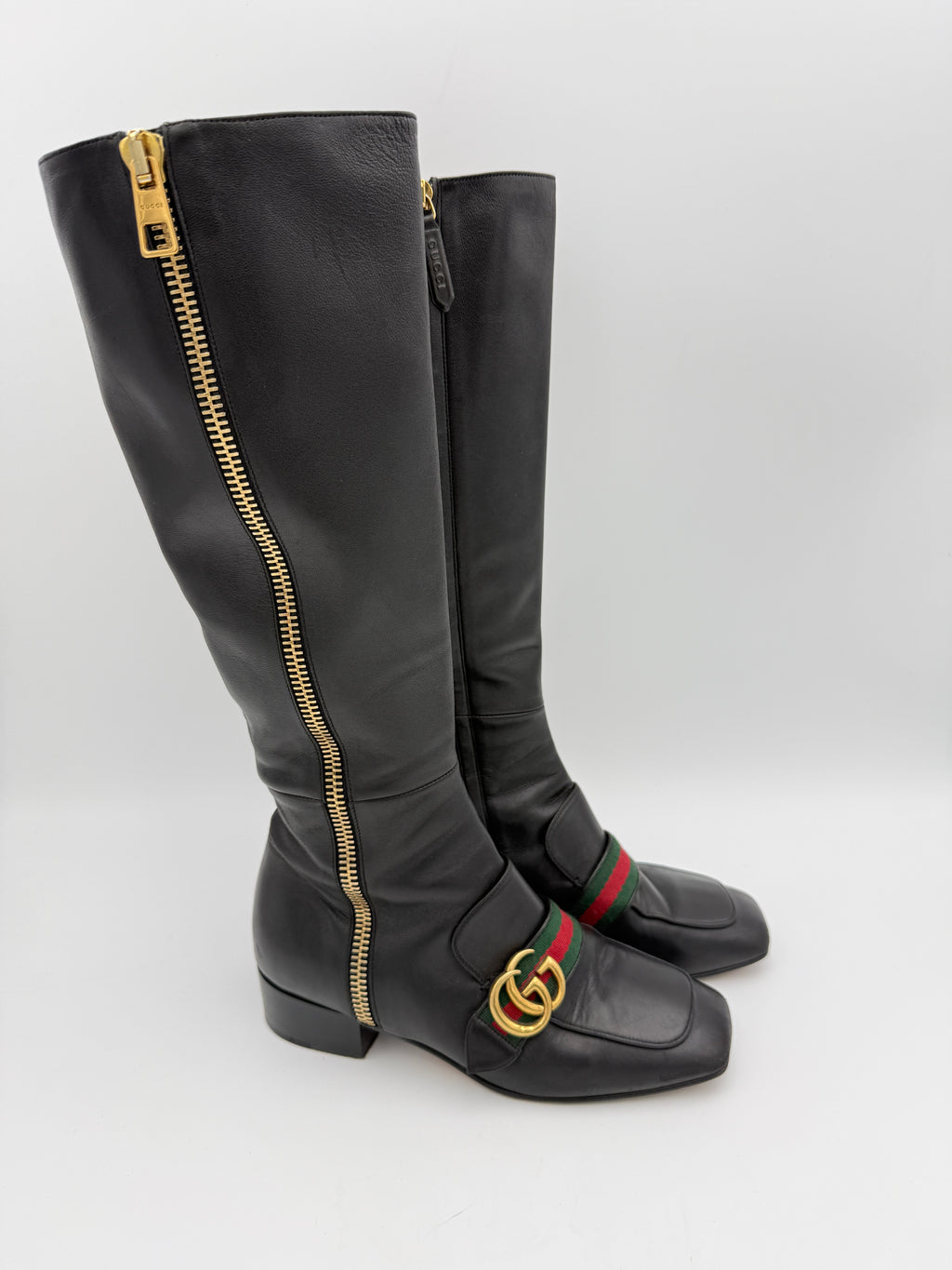 Gucci Marmont Black Boots Size 36,5