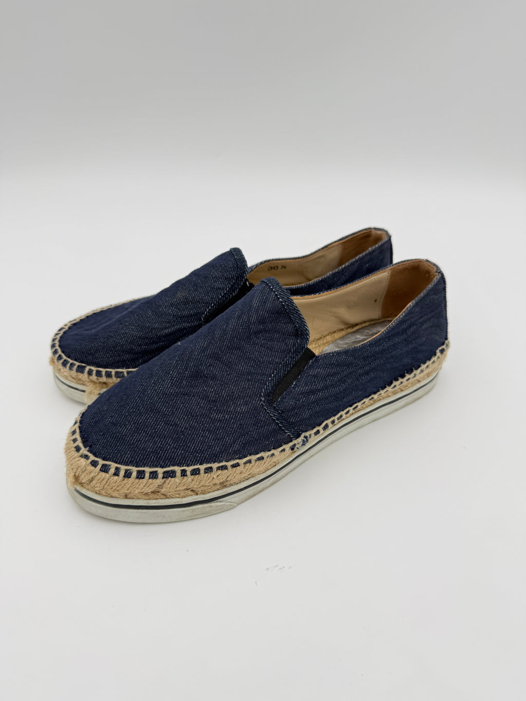 Jimmy Choo Whipstich Trim Espadrilles Size 36,5