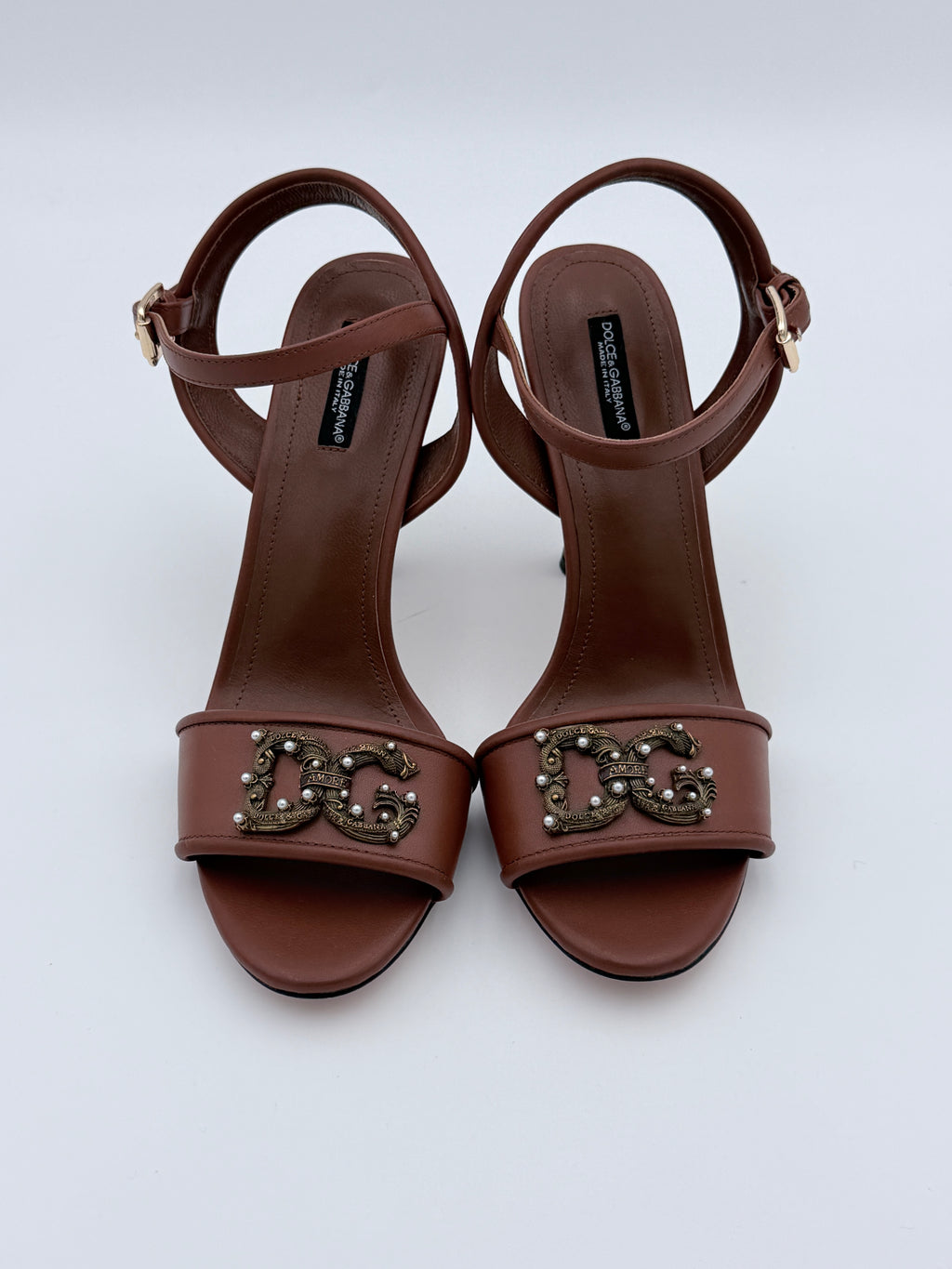 Dolce Gabbana Brown Sandal size 41 new full set