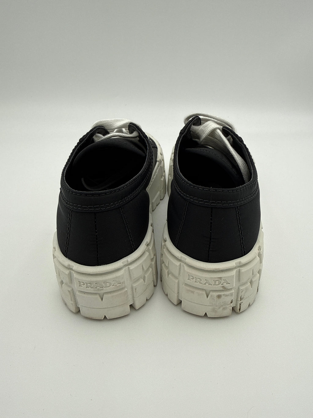 Prada Black Nylon Platform Sneaker size 36