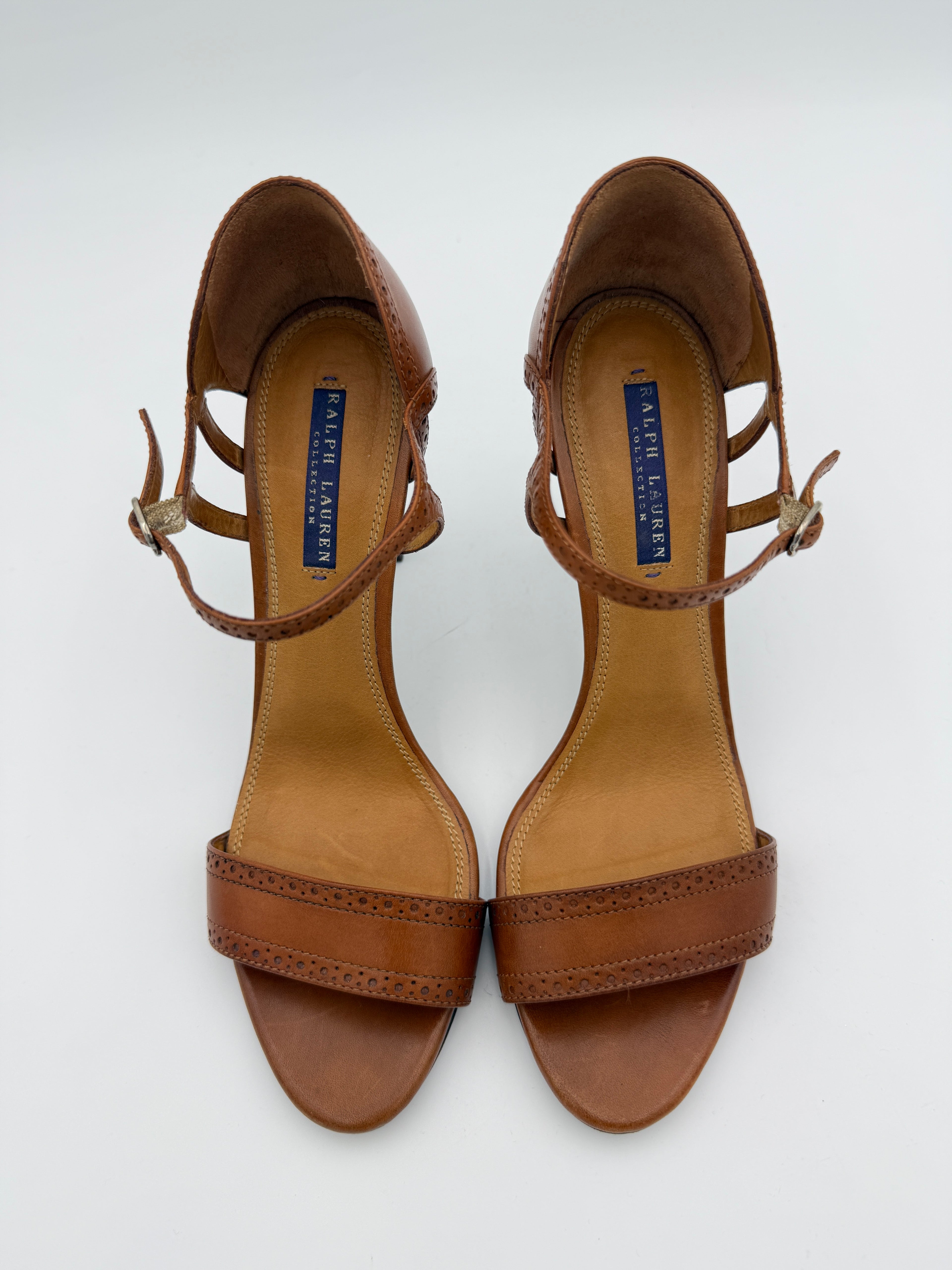 Ralph Lauren vintage brown leather sandal Size 9,5