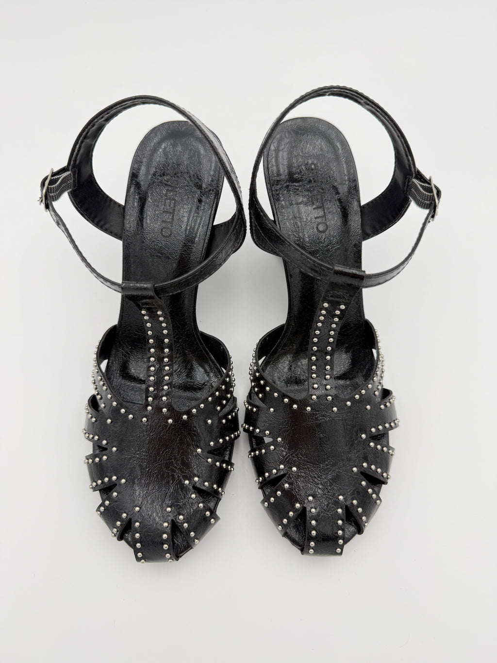 Stilleto Black Wedges Size 7