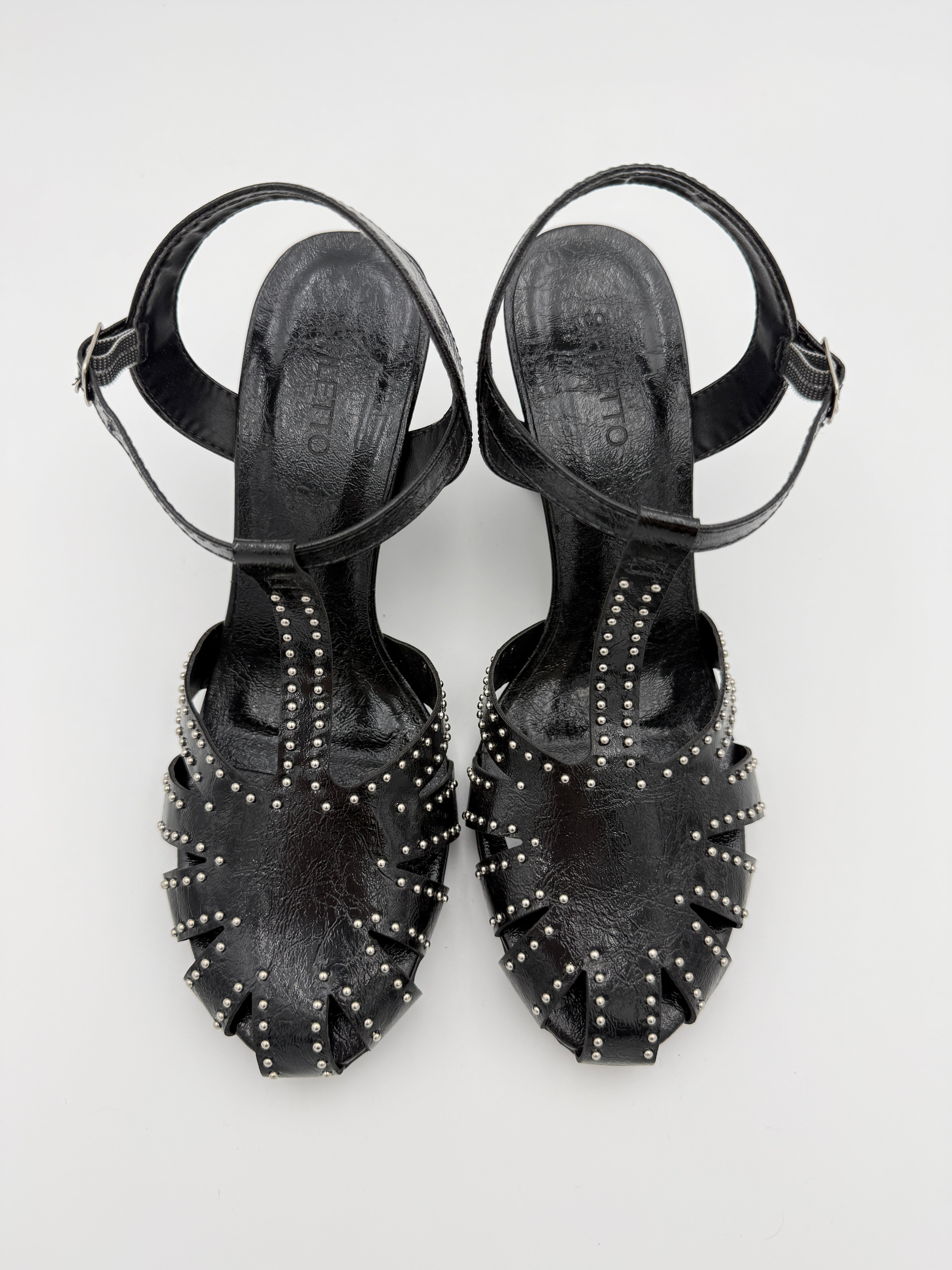 Stilleto Black Wedges Size 7