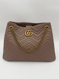 GUCCI MARMONT PORCELAIN ROSE TOTE BAG