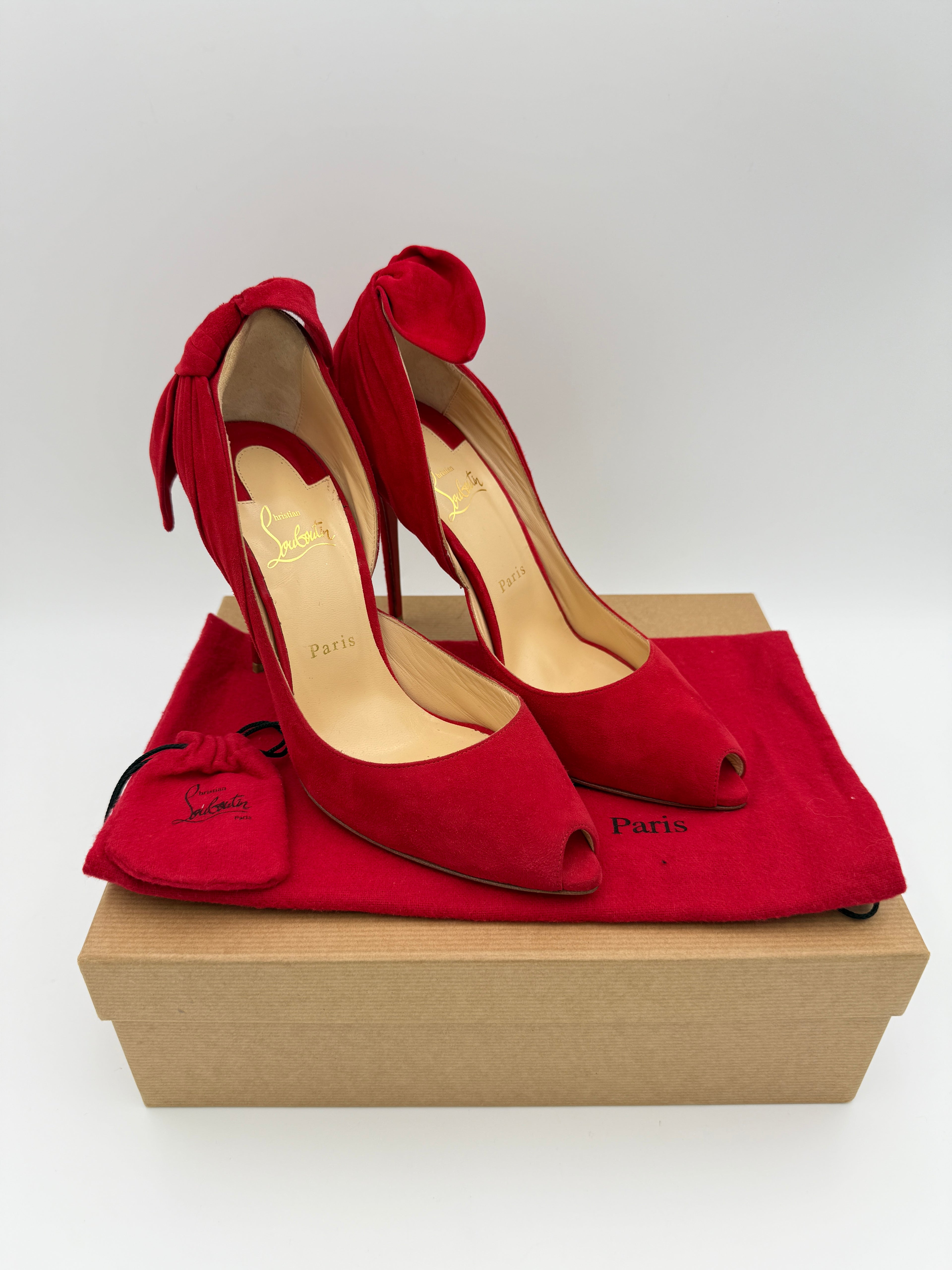 Louboutin Red Barbara heel Size 40