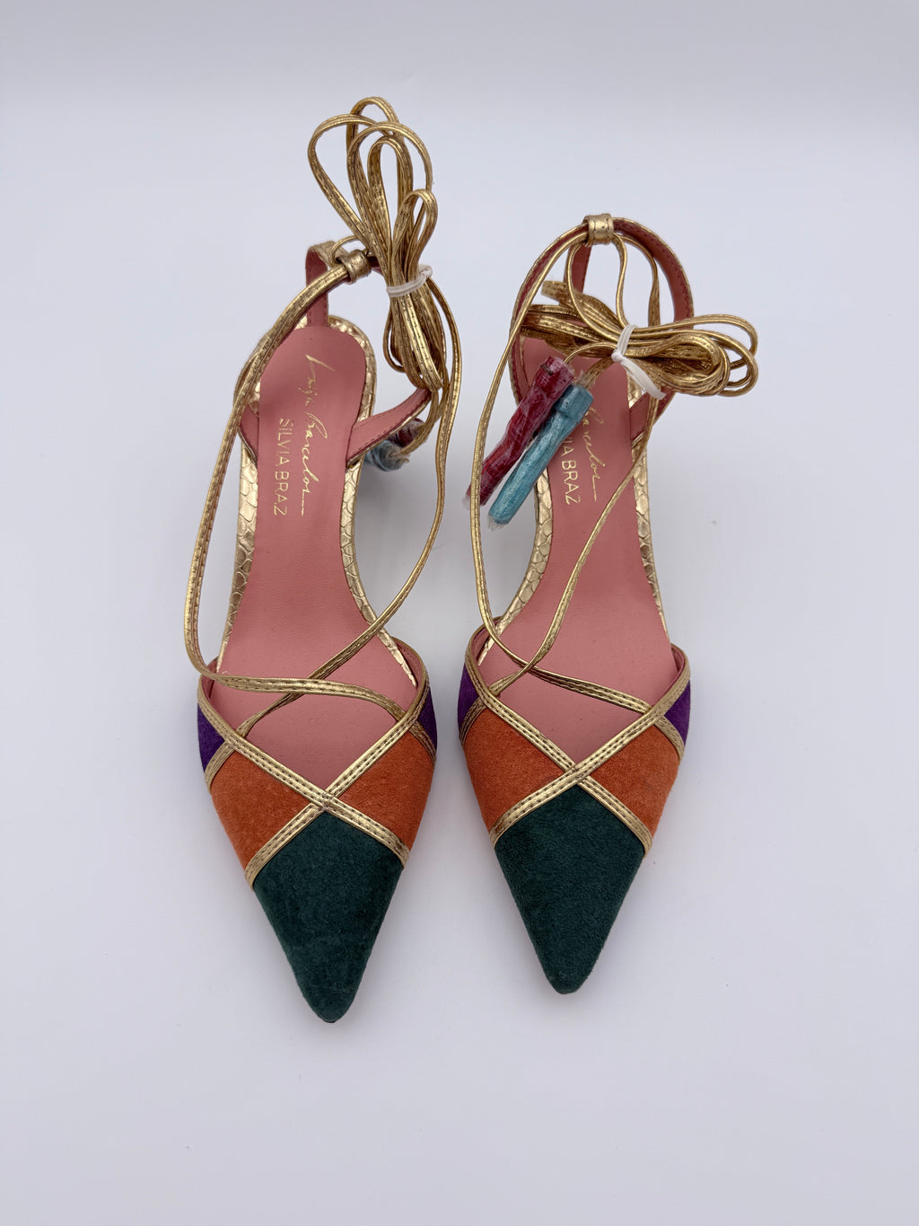 Luiza Barcelos Salerno Green Orange Lilac B001  V5