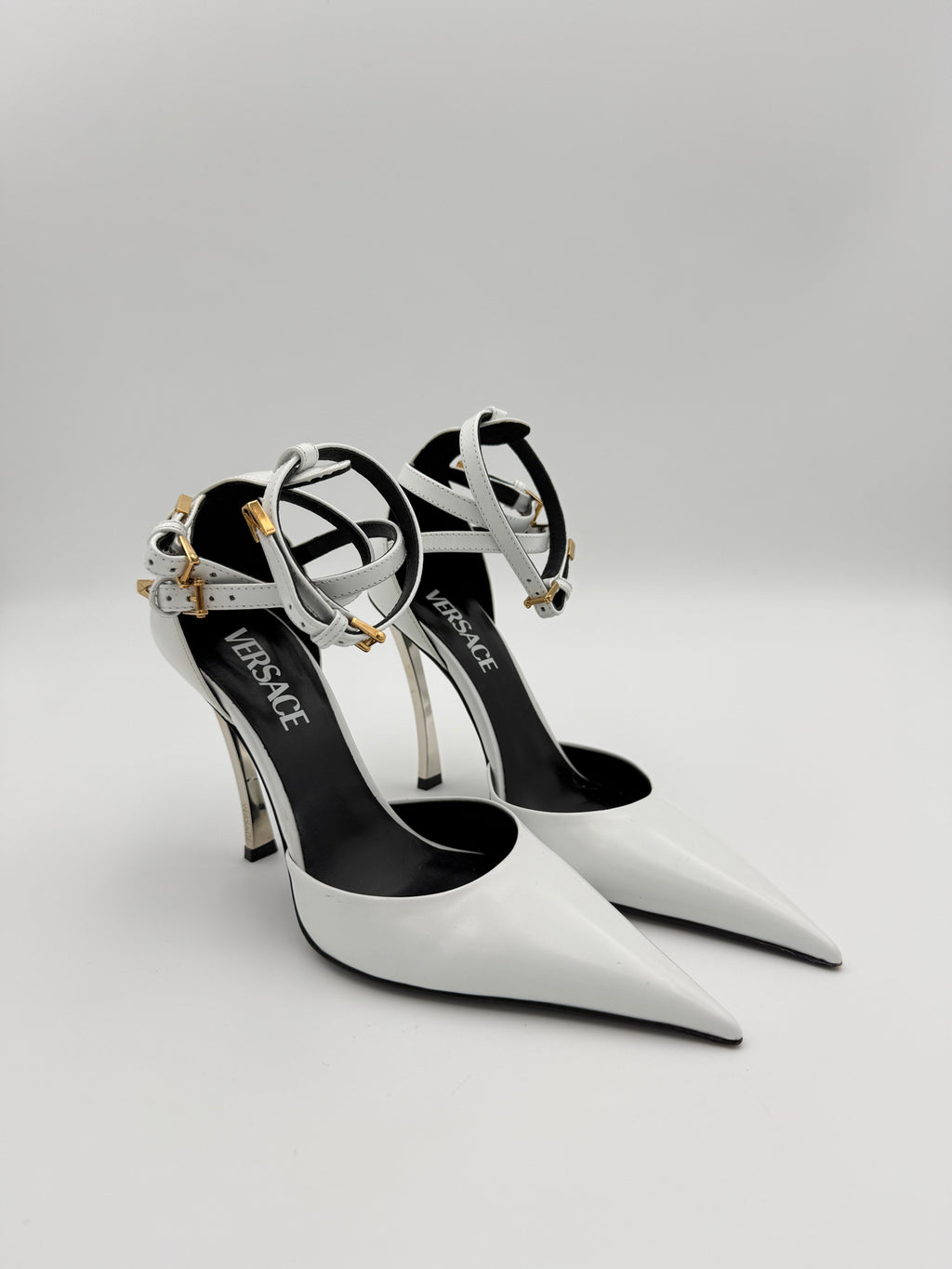 Versace white heel