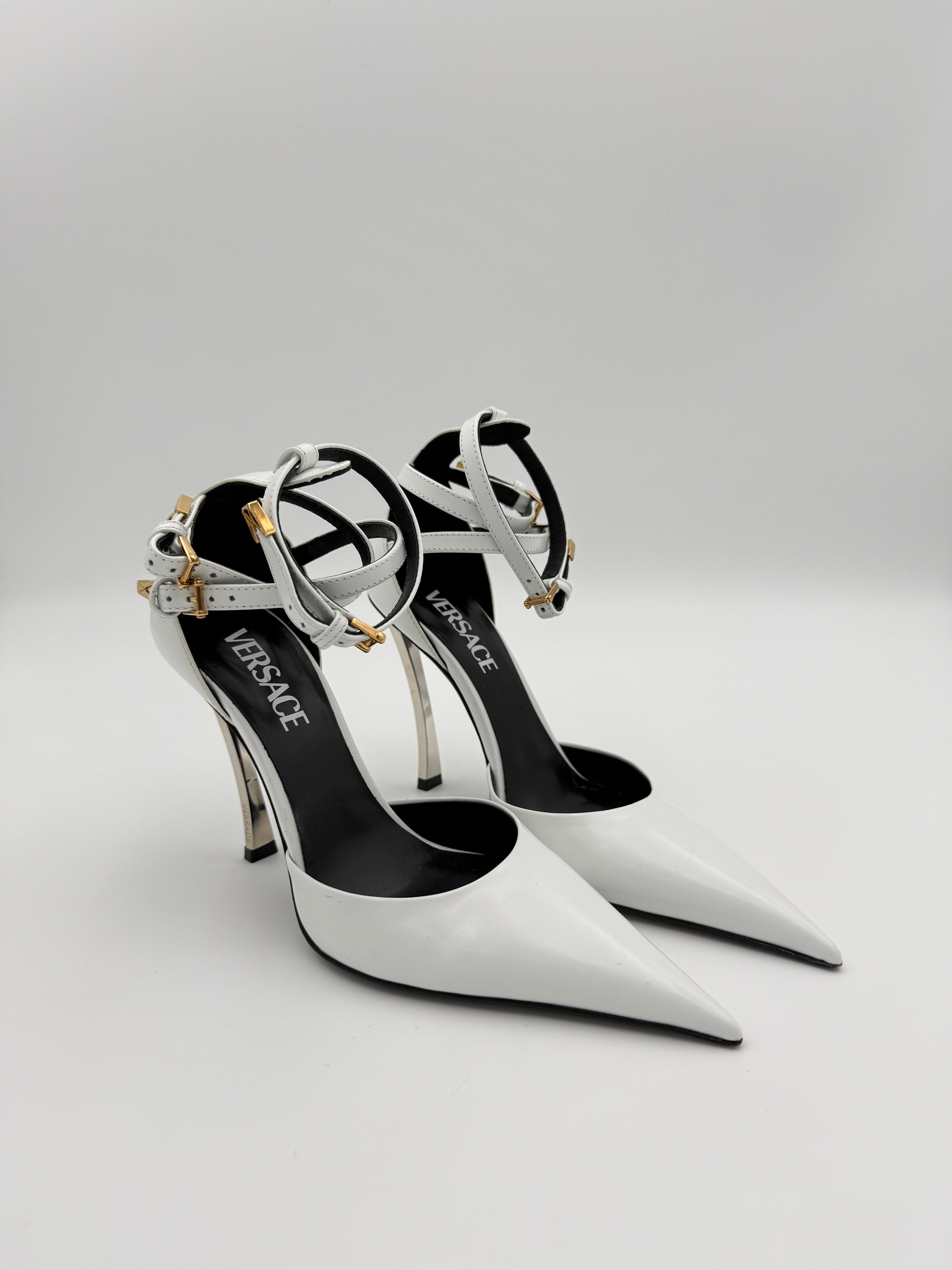 Versace white heel