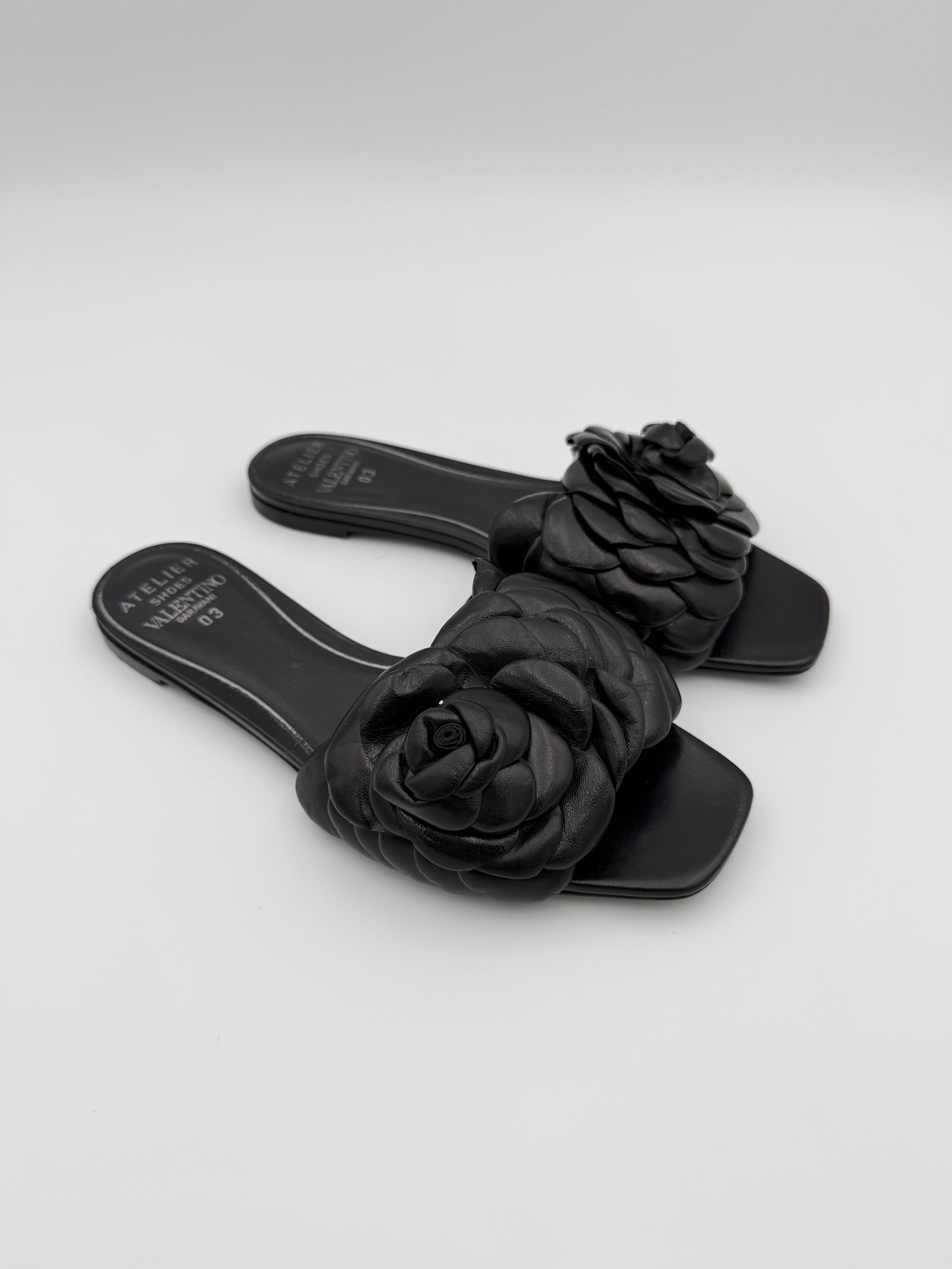 Valentino Black Rose flat size EU38