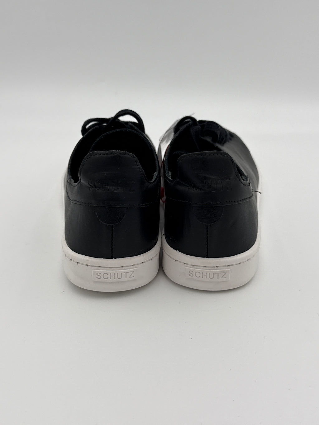 Schutz  New Black Leather Sneaker Size 8US