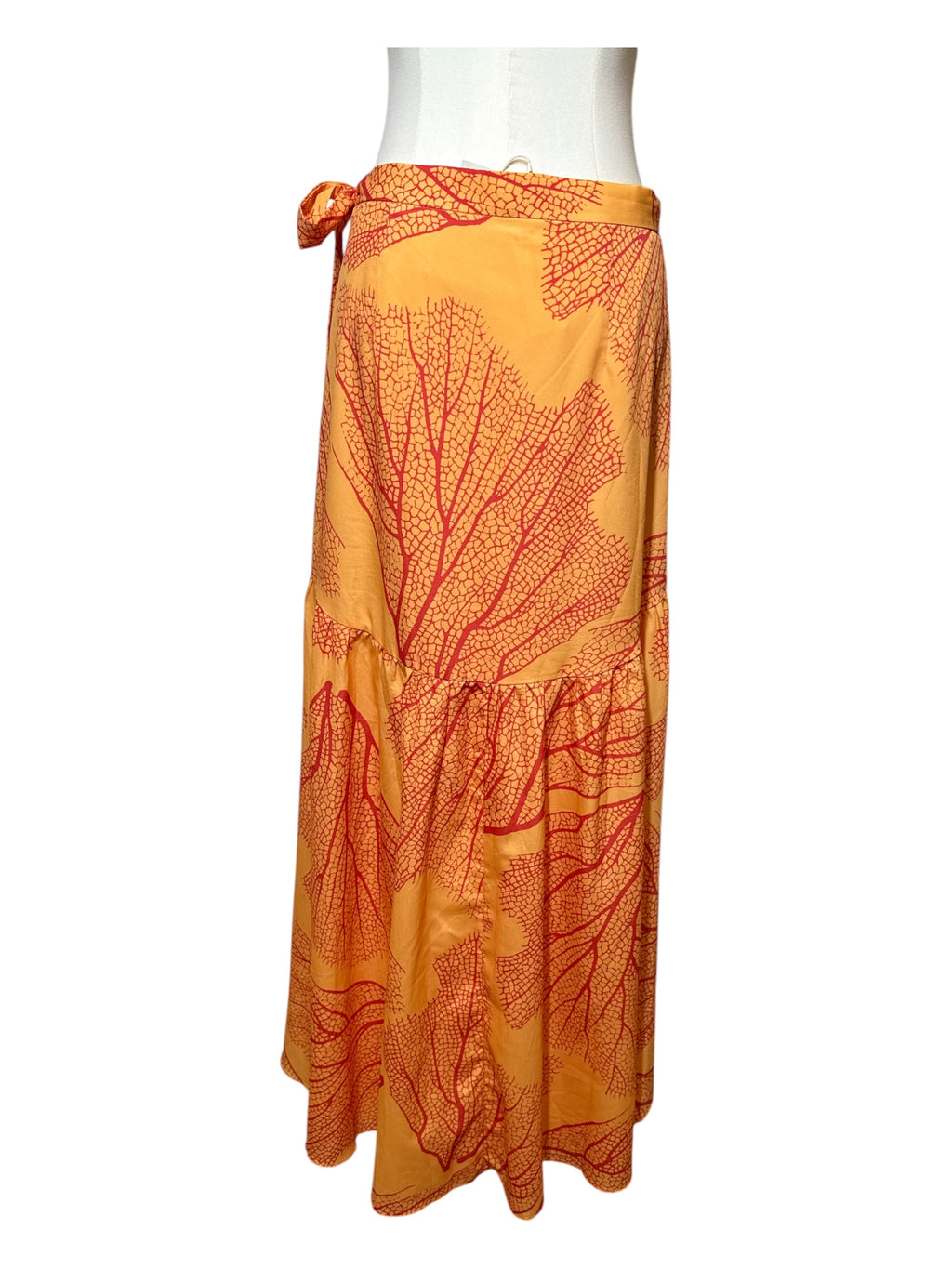 Hutch Anthropologie Orange skirt medium