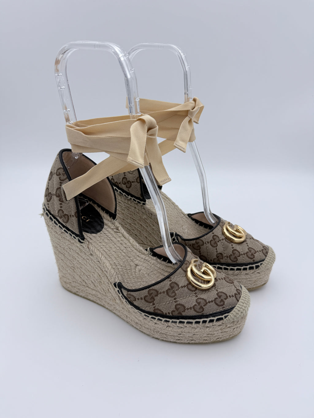 Gucci Monogram High espadrilles full set size 40,5