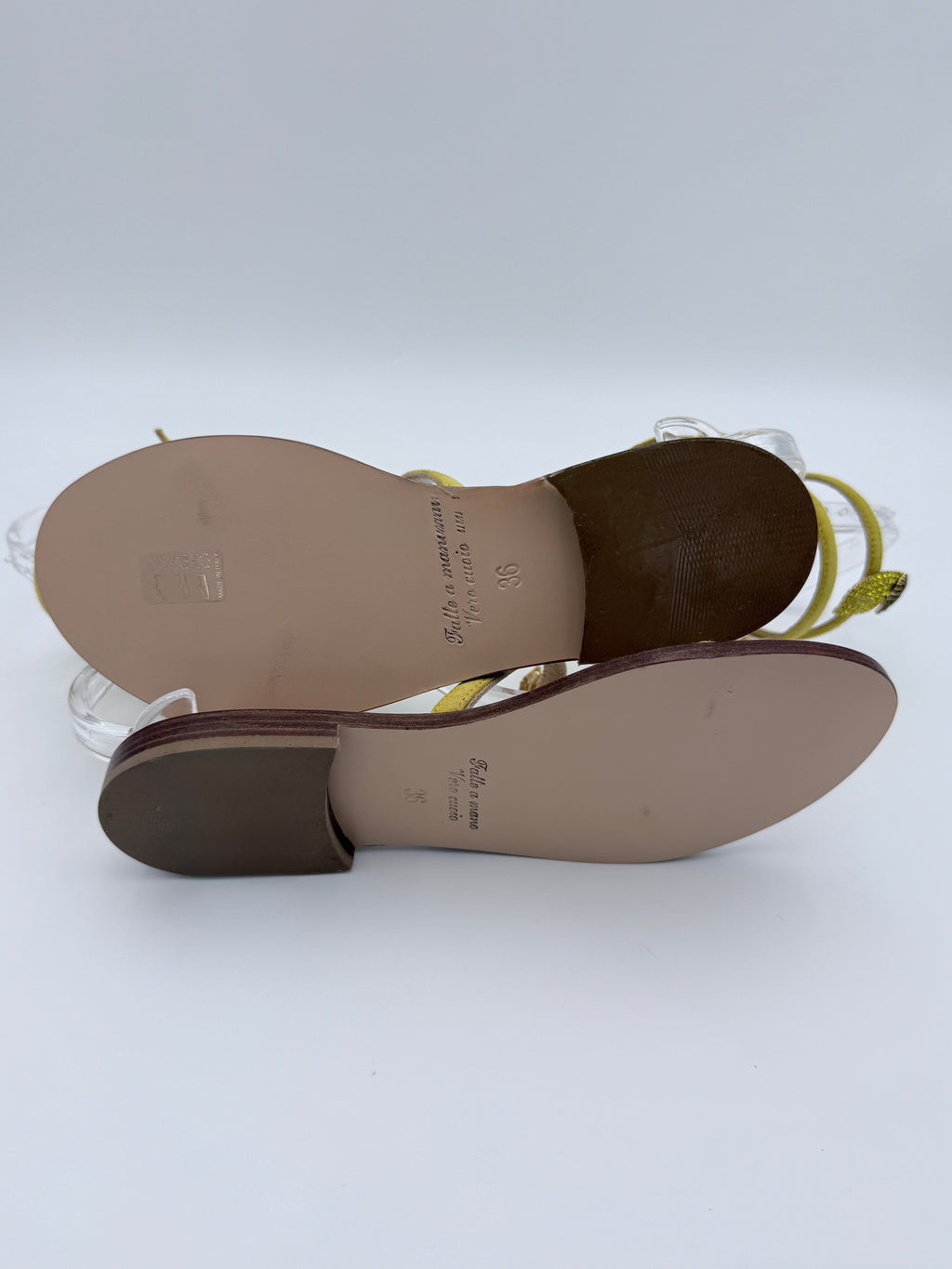 Abiddikkia Lemons gladiator flats new size 36