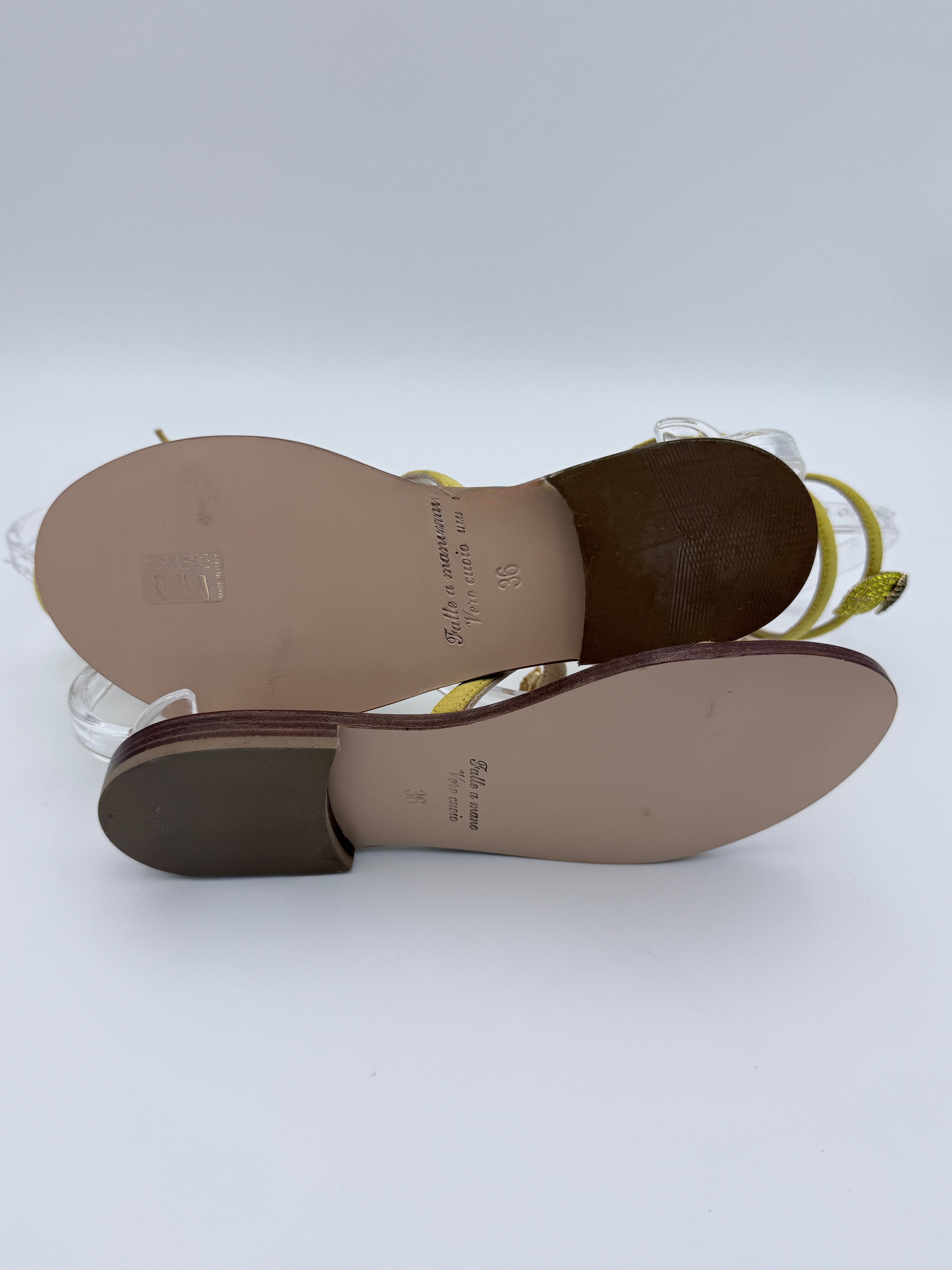 Abiddikkia Lemons gladiator flats new size 36