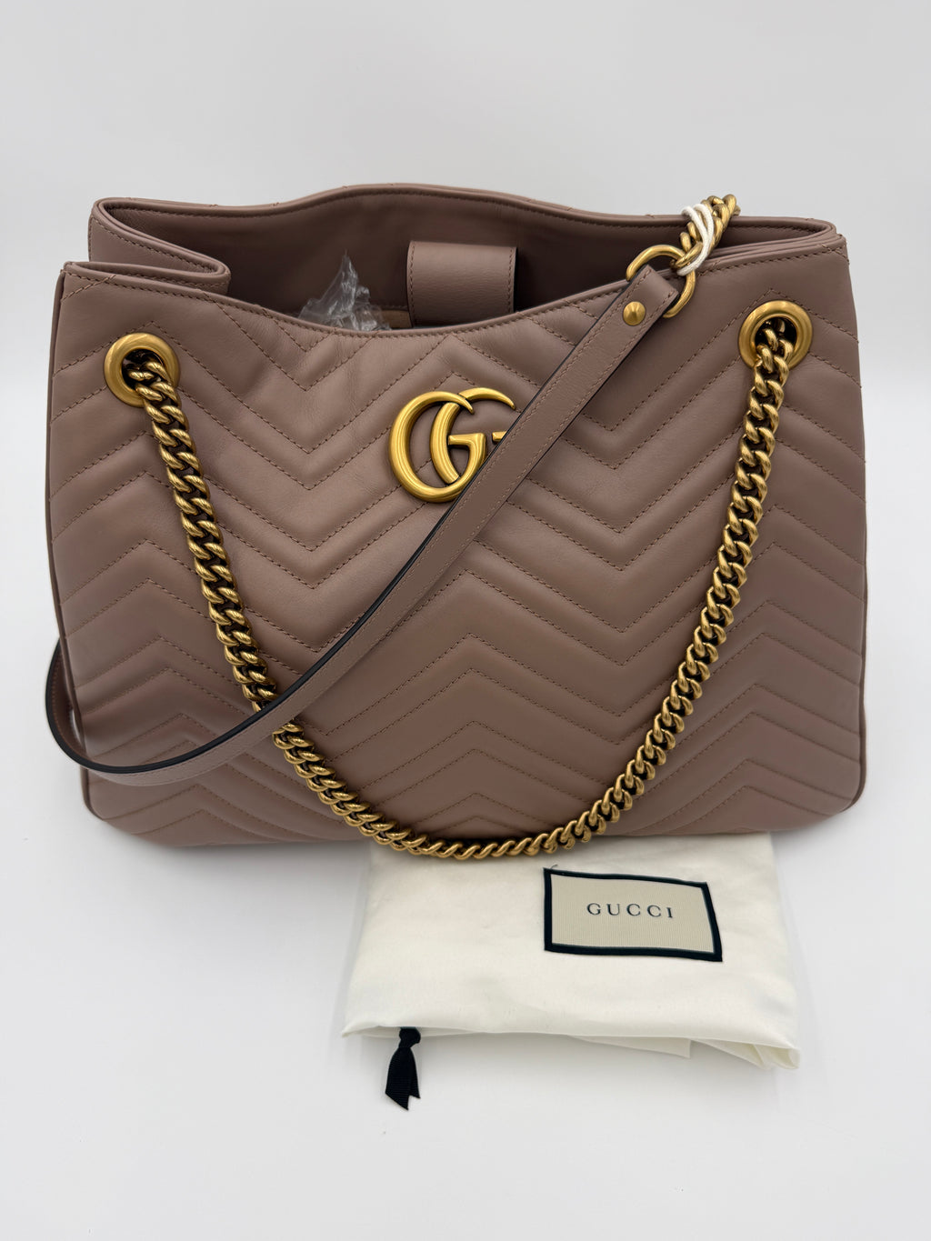 GUCCI MARMONT PORCELAIN ROSE TOTE BAG