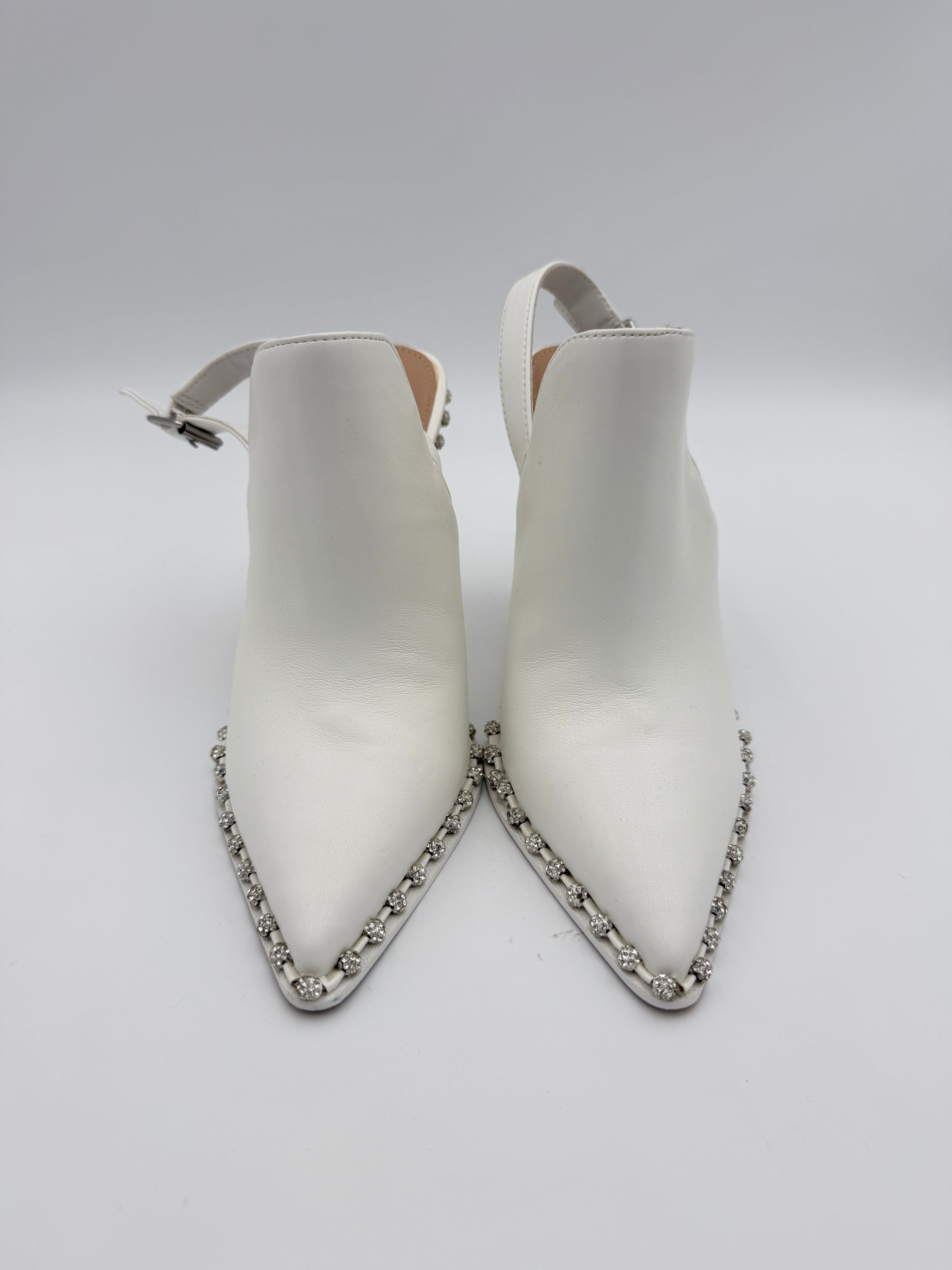 Steve Maden Vivian White heel Size 8