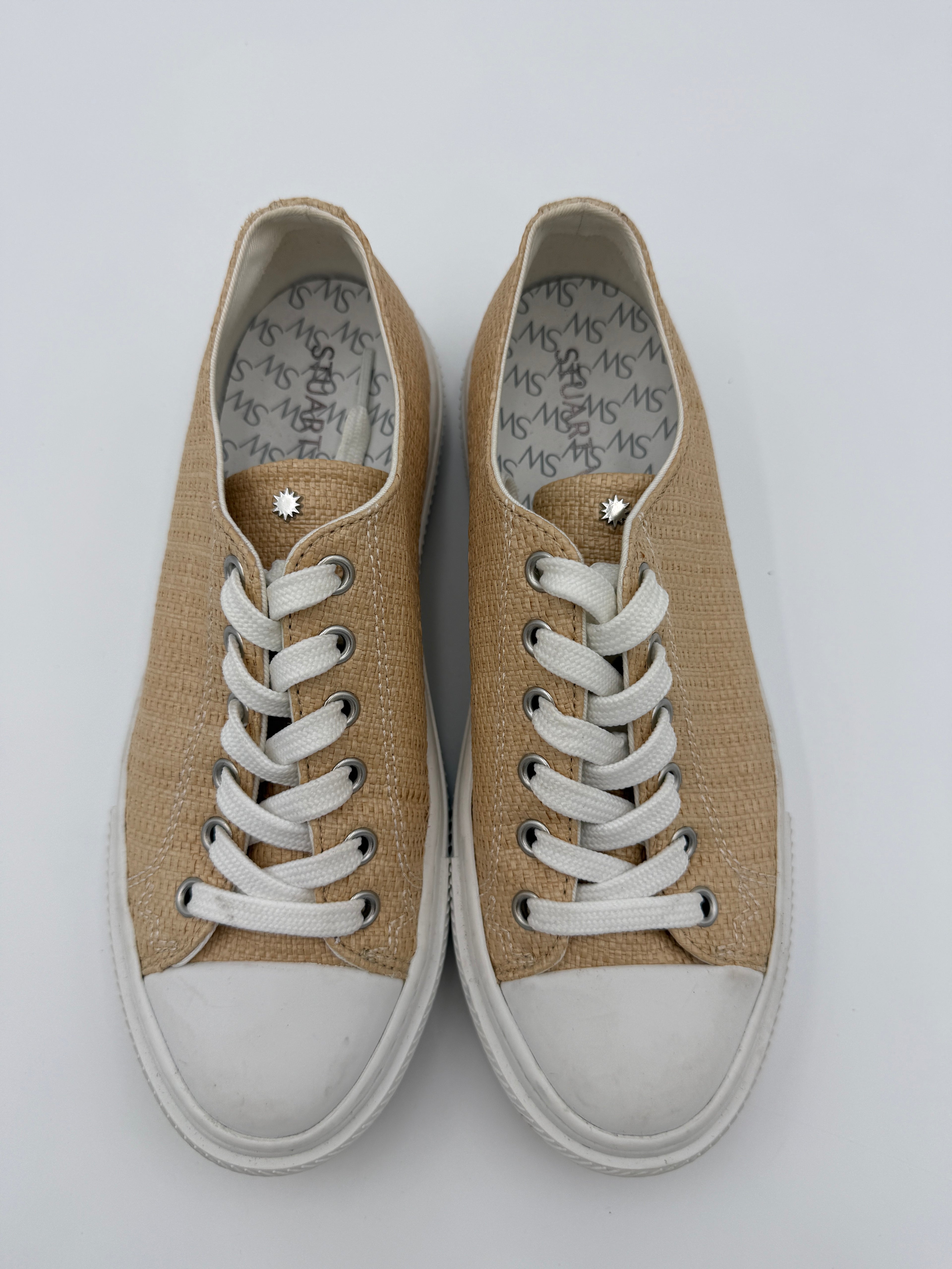 Stuart Weitzman Raffia Sneaker Size 7