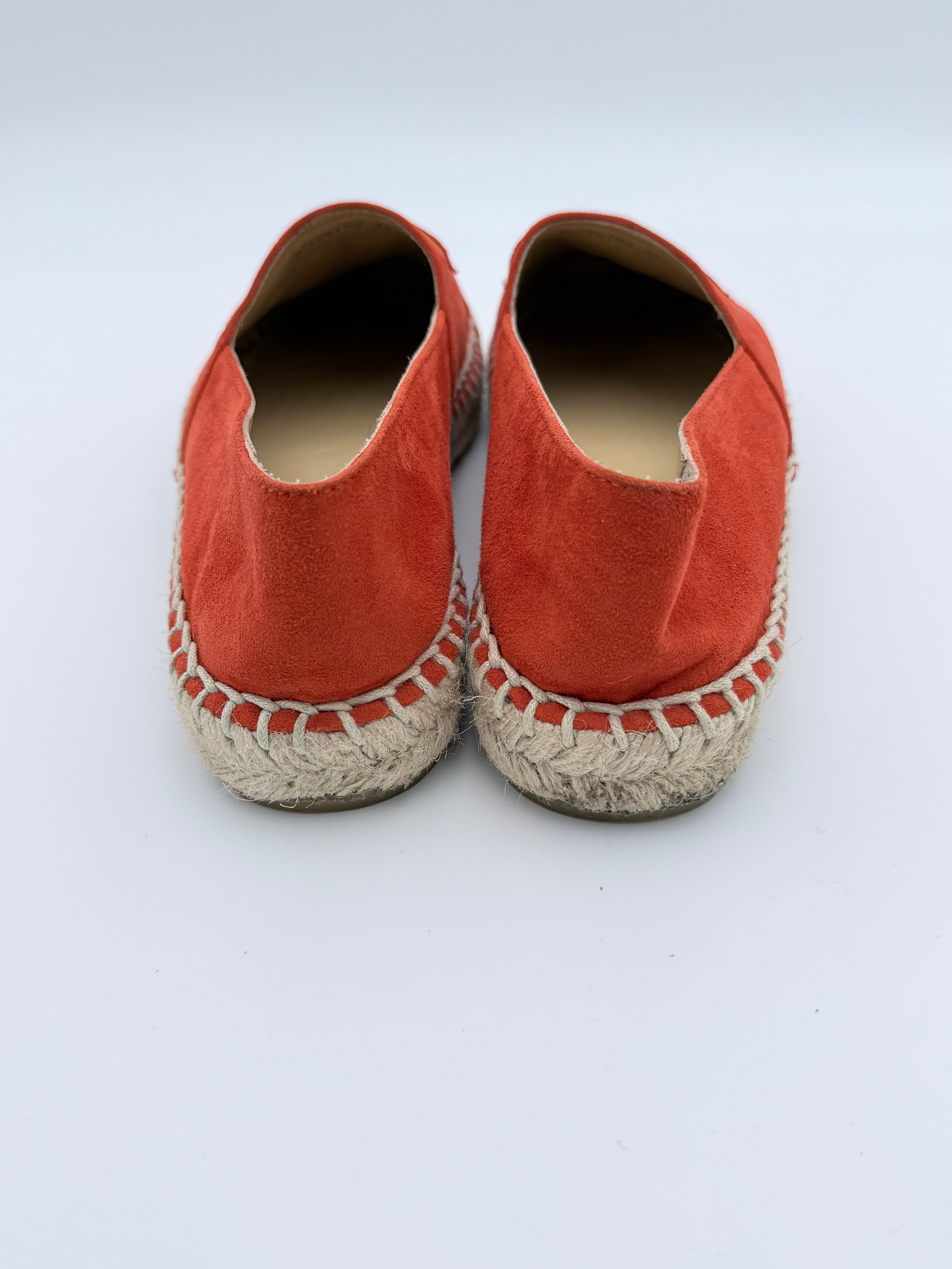 Chanel Orange Suede Espadrille size 37 Pre Loved