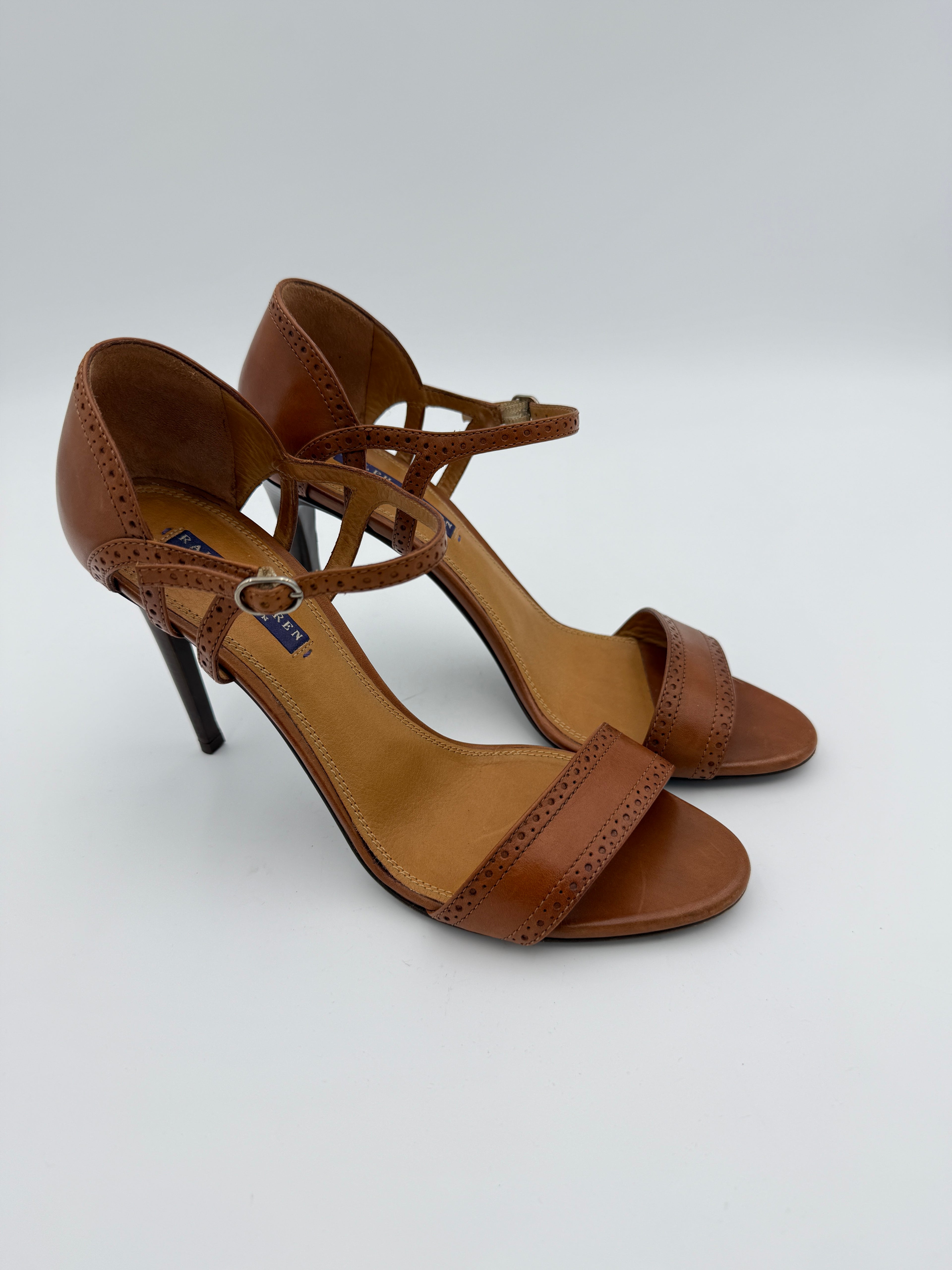Ralph Lauren vintage brown leather sandal Size 9,5