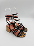 Luiza Barcelos Black Gold Leopard  Sandal B002 V2