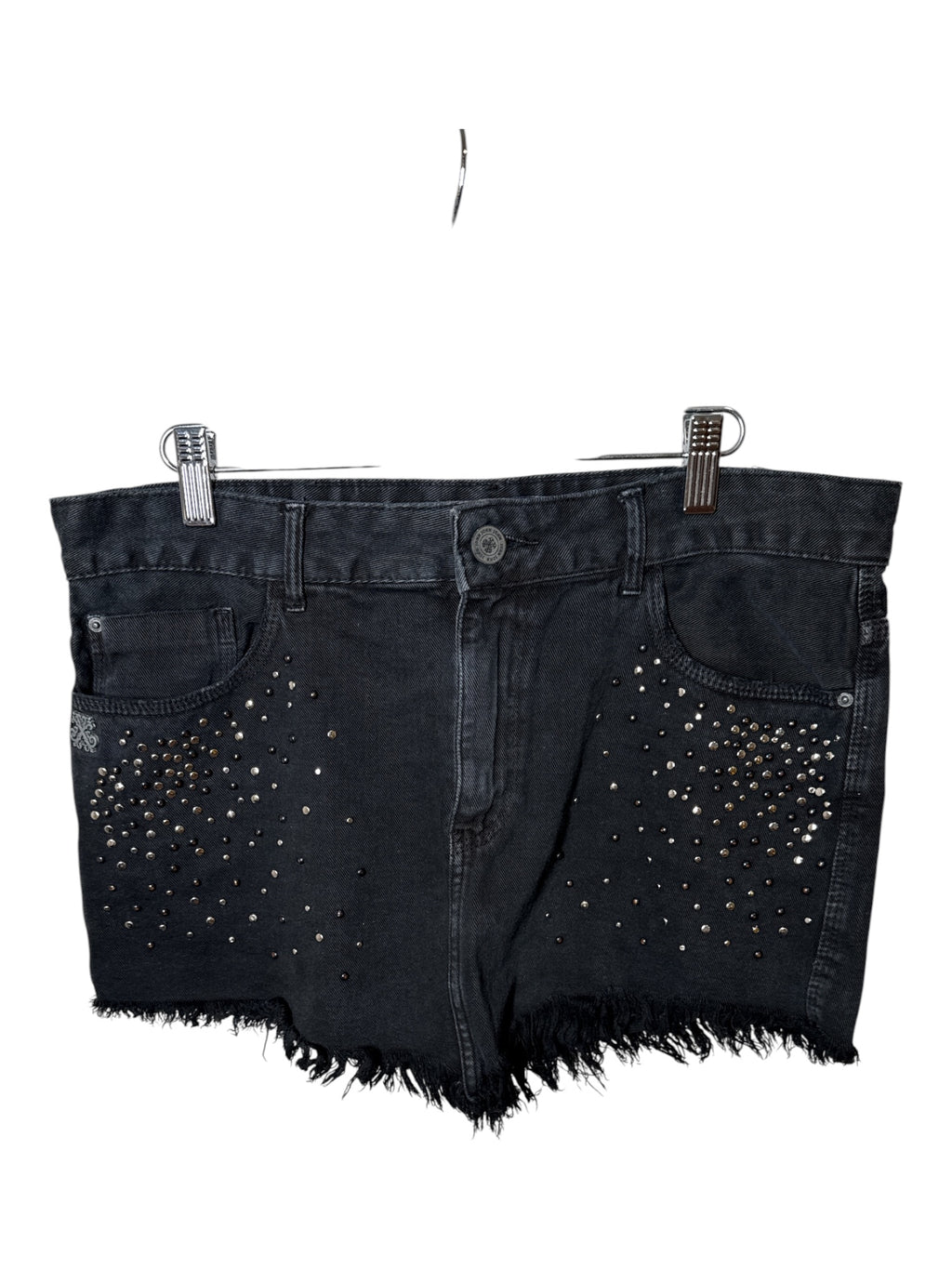 JOHN JOHN black studs mini skirt