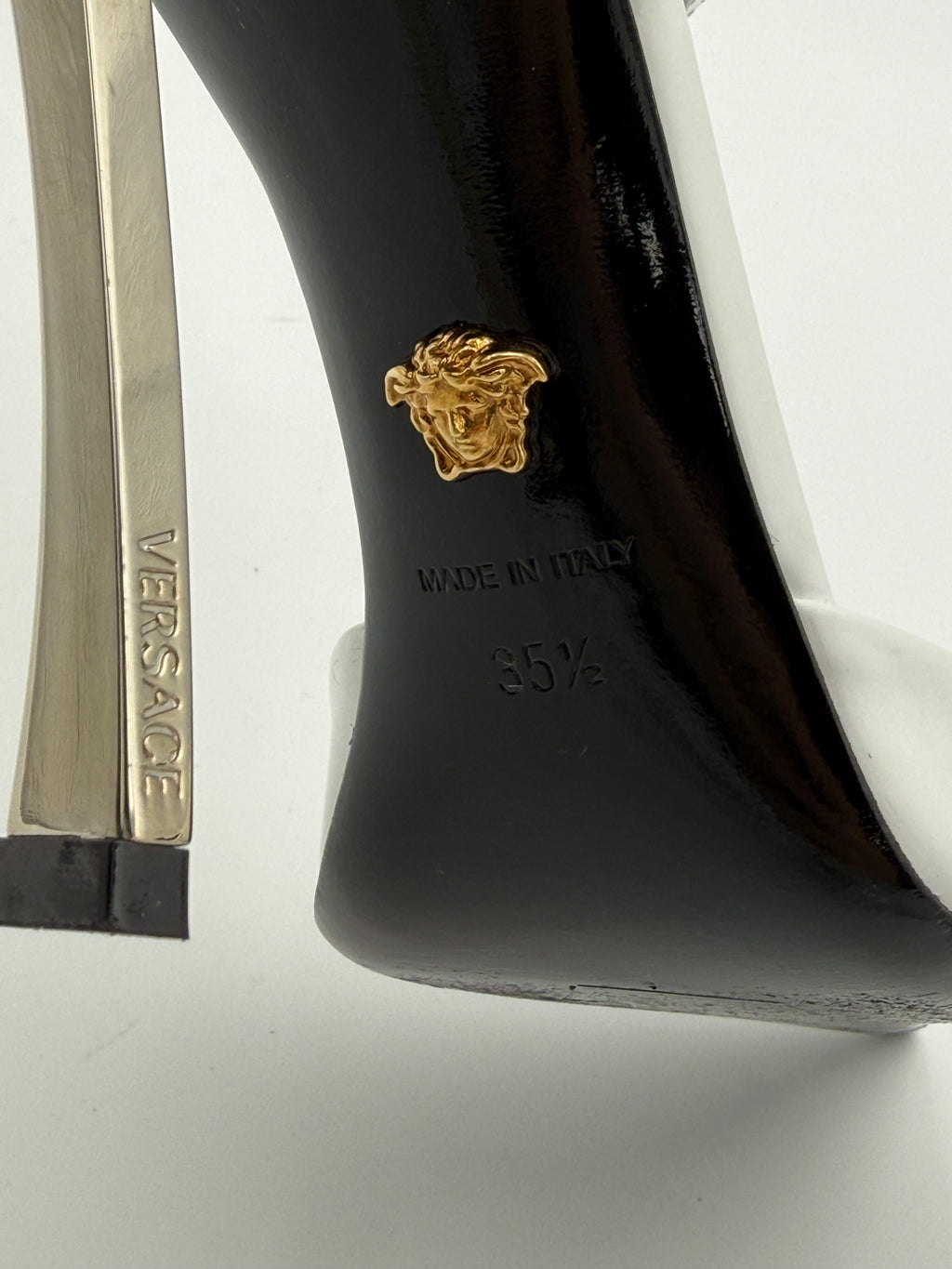 Versace white heel