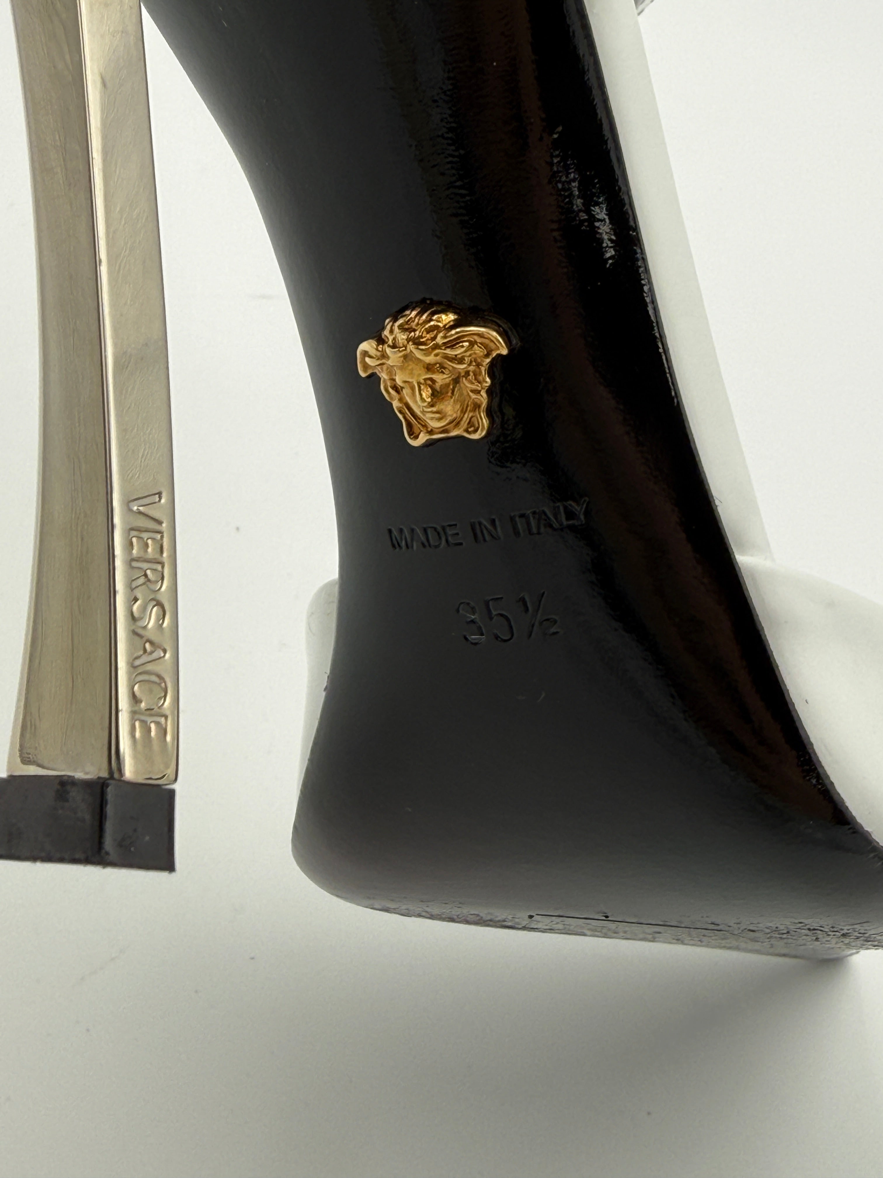 Versace white heel