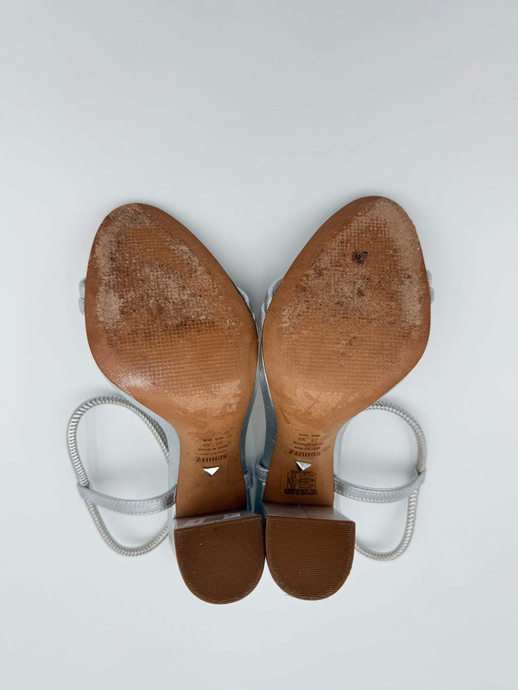 Schutz Silver Sandal Size 8