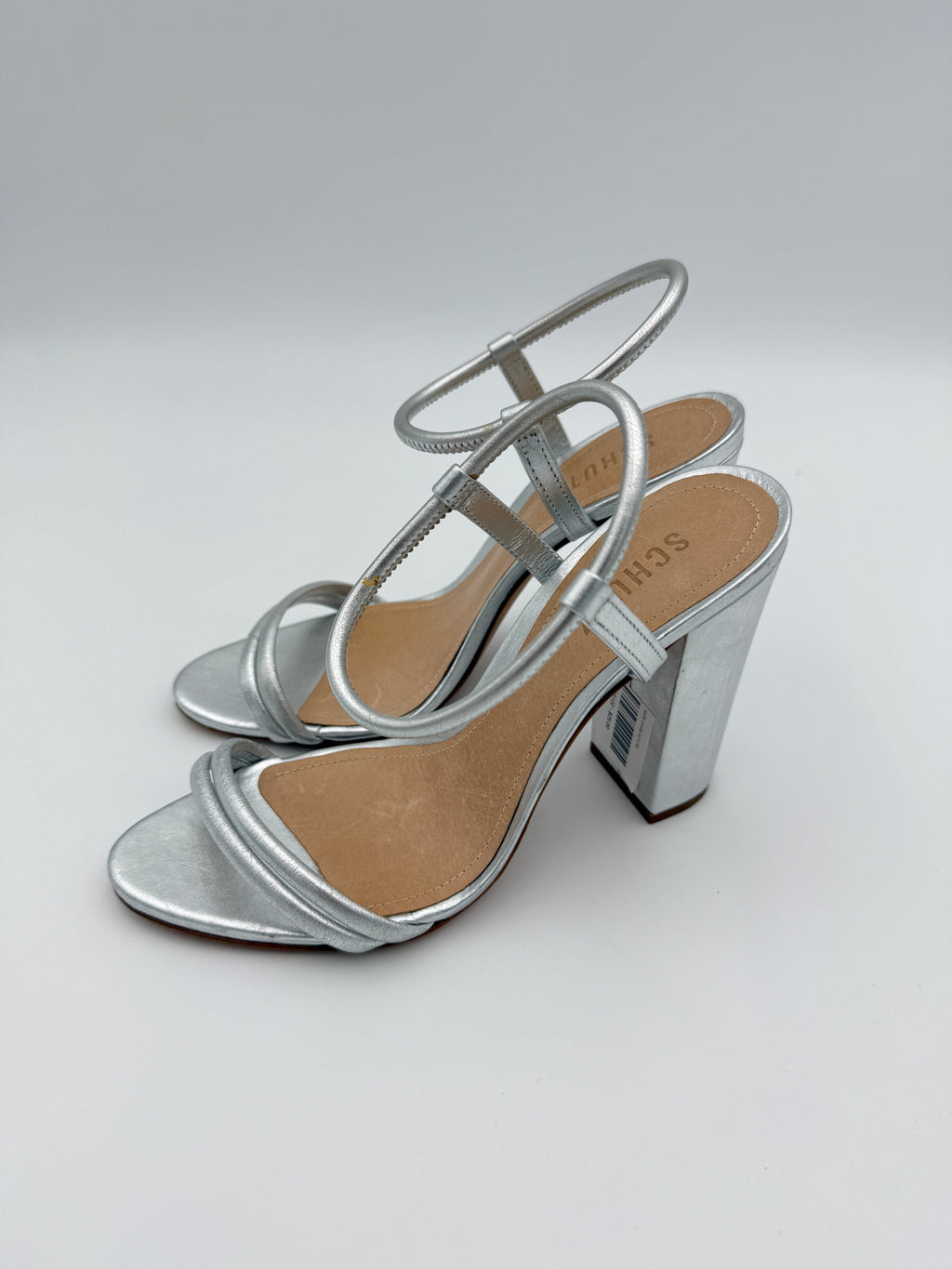 Schutz Silver Sandal Size 8