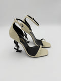 YSL Opyum Patent off white Sandal Size 35,5