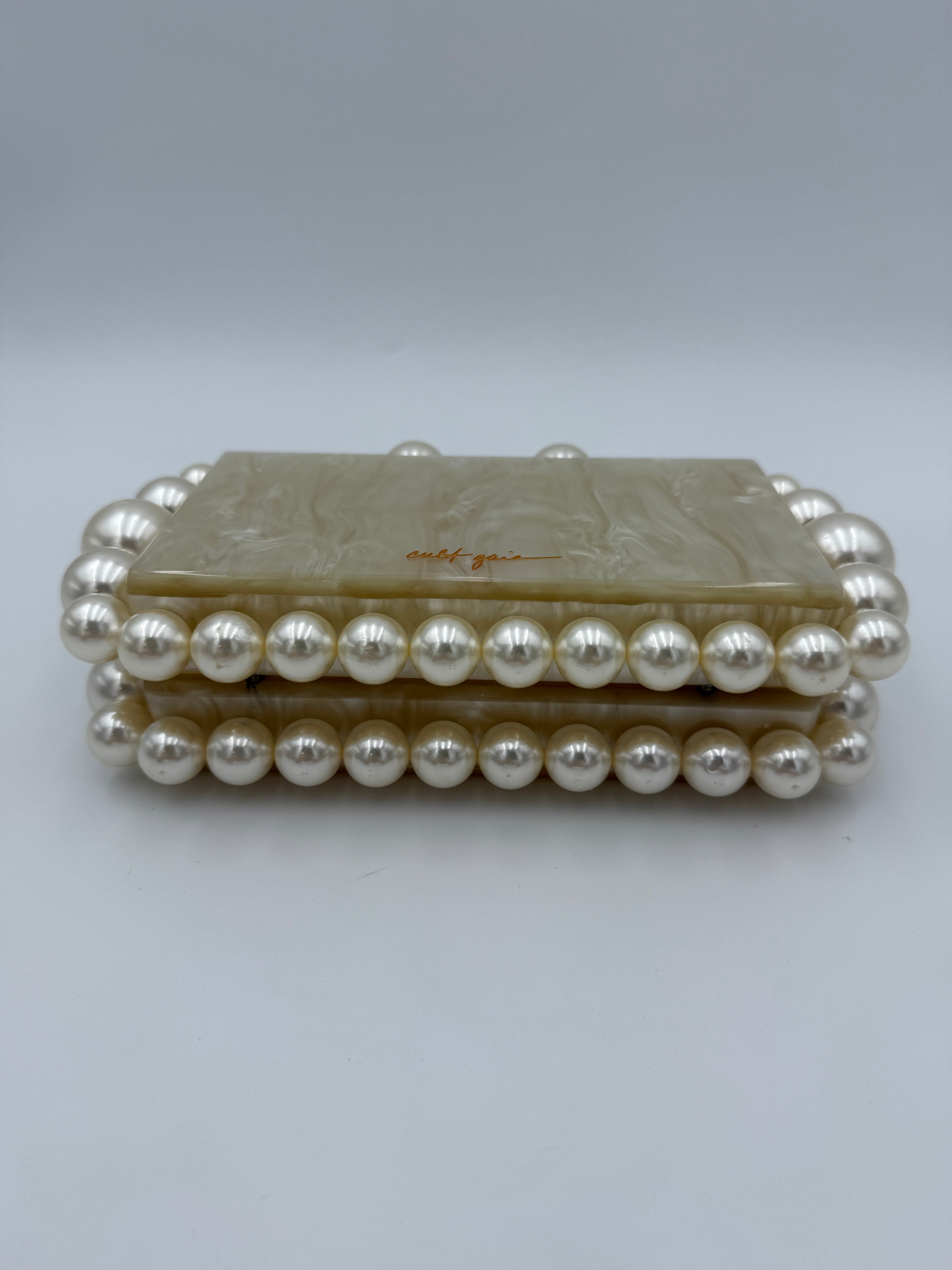 Cult gaia Pearl Acrylic clutch