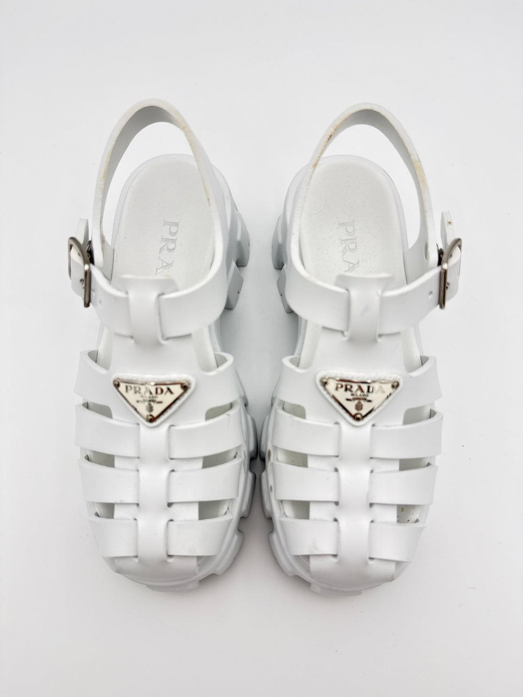 Prada Monolight White  Platform size 36