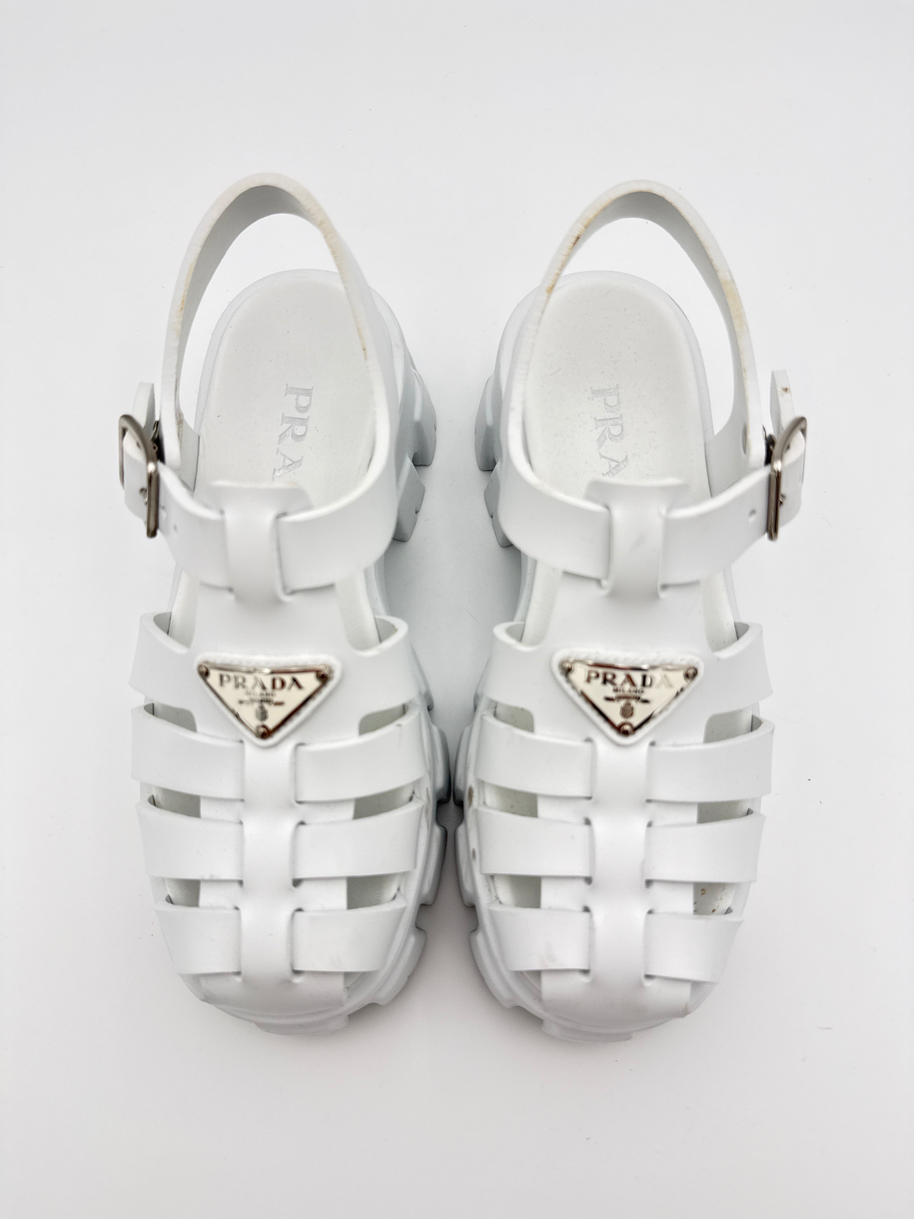 Prada Monolight White  Platform size 36