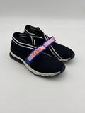 Fendi Rockoko Black Knit Sneaker Size 38