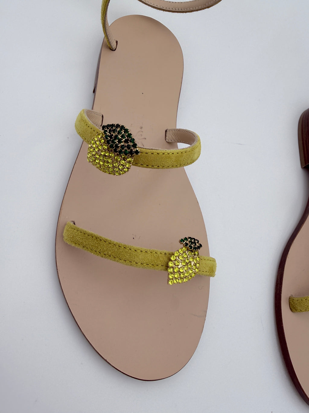 Abiddikkia Lemons gladiator flats new size 36