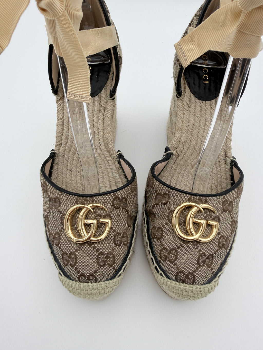 Gucci Monogram High espadrilles full set size 40,5